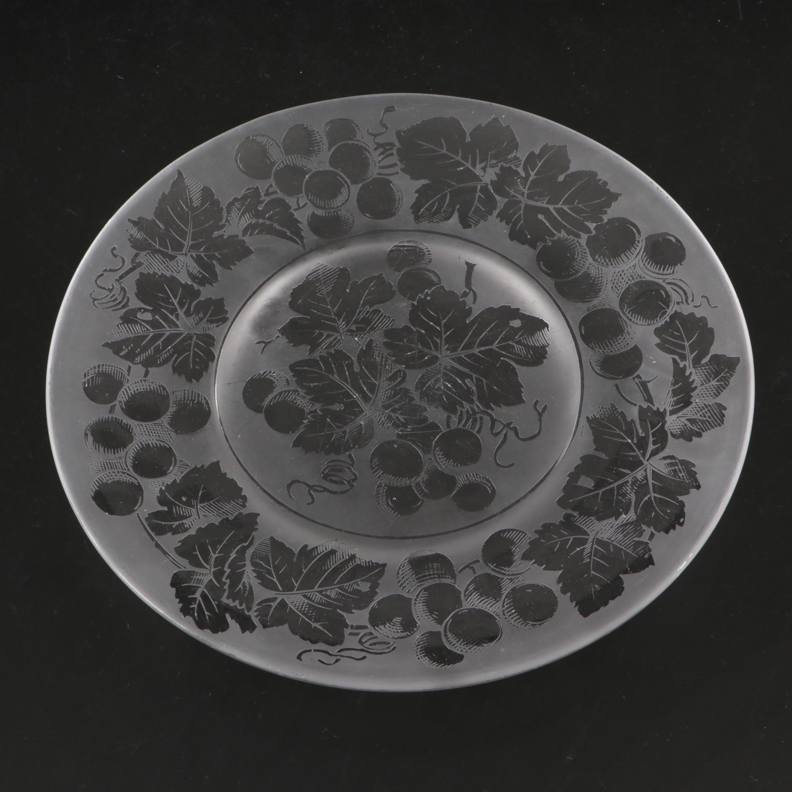 Duncan & Miller "Sandwich Clear" and Other Glass Serving Pieces, 20th Century