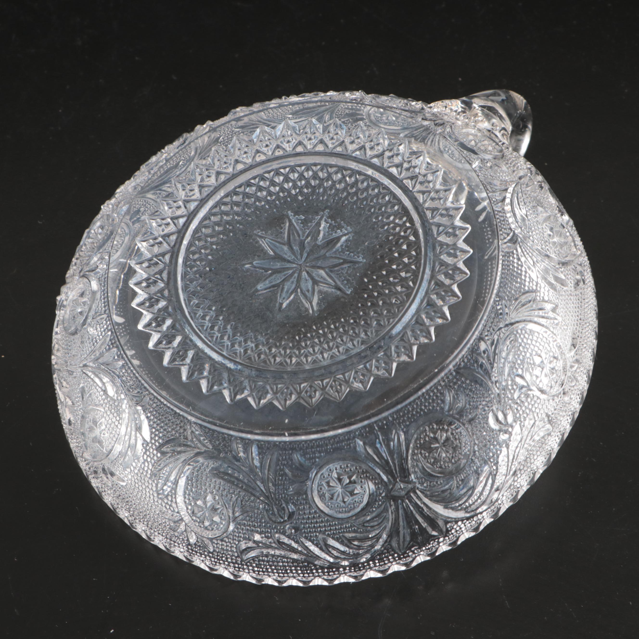 Duncan & Miller "Sandwich Clear" and Other Glass Serving Pieces, 20th Century