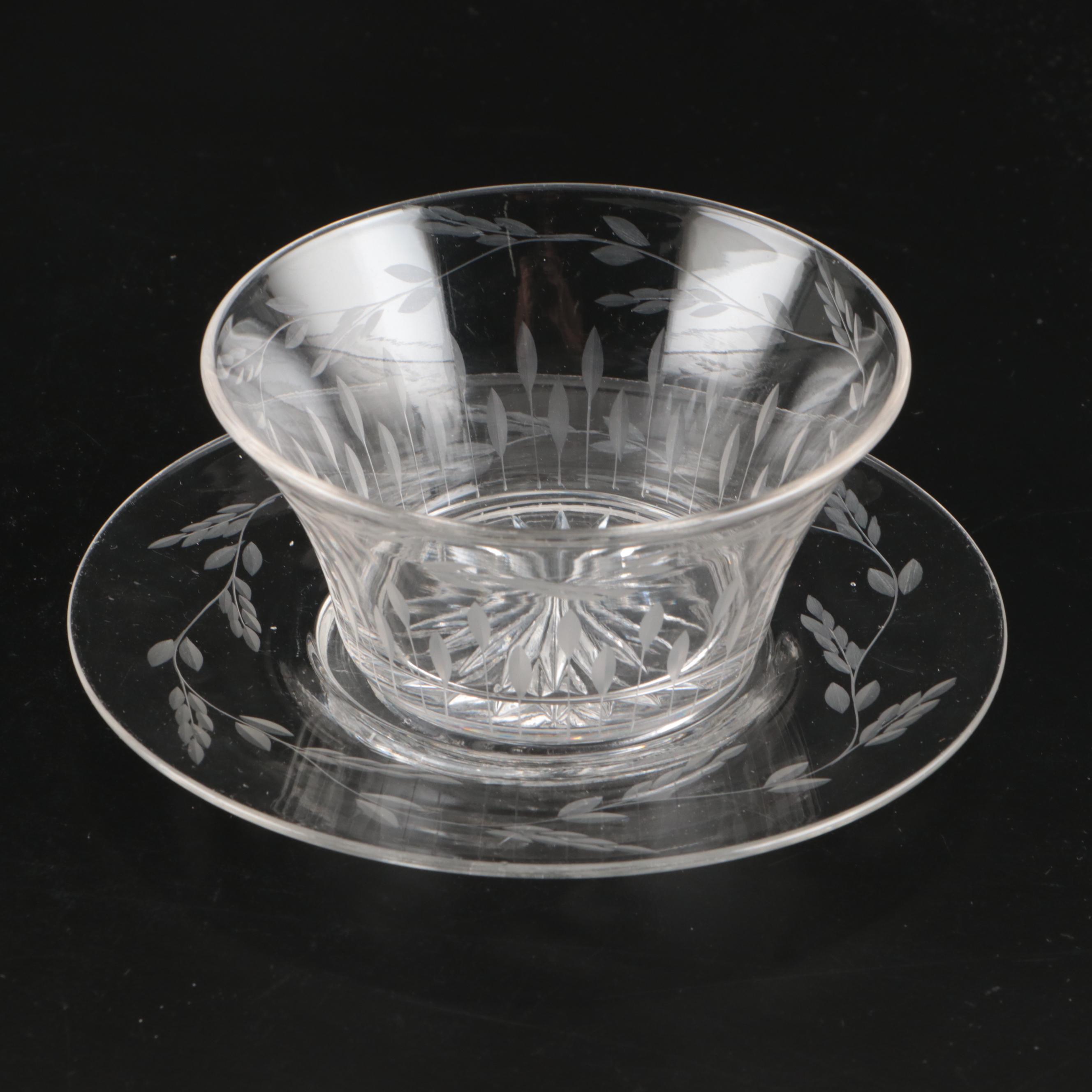 Duncan & Miller "Sandwich Clear" and Other Glass Serving Pieces, 20th Century