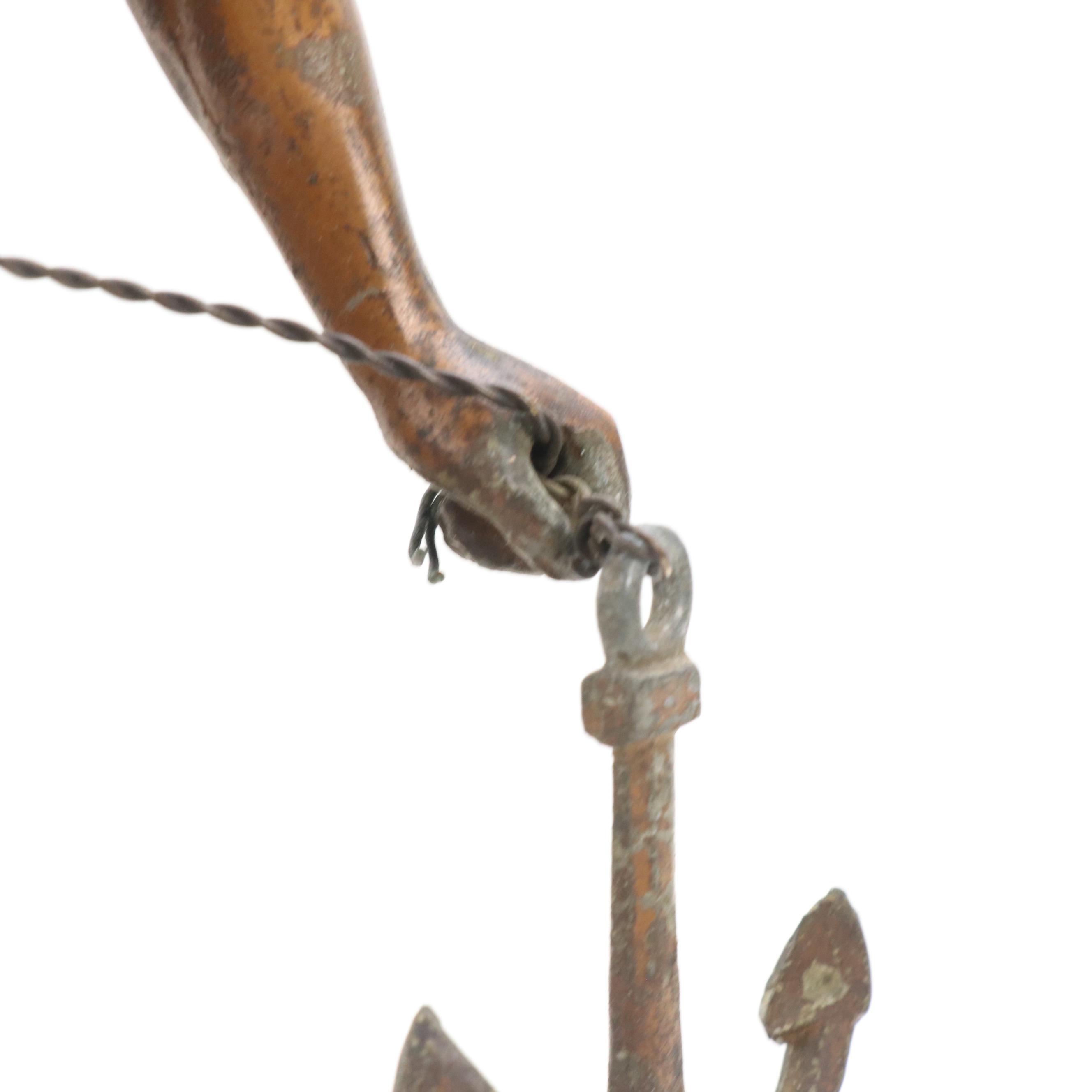 French School Painted Cast Spelter Sculpture "Le Secours," 20th C.