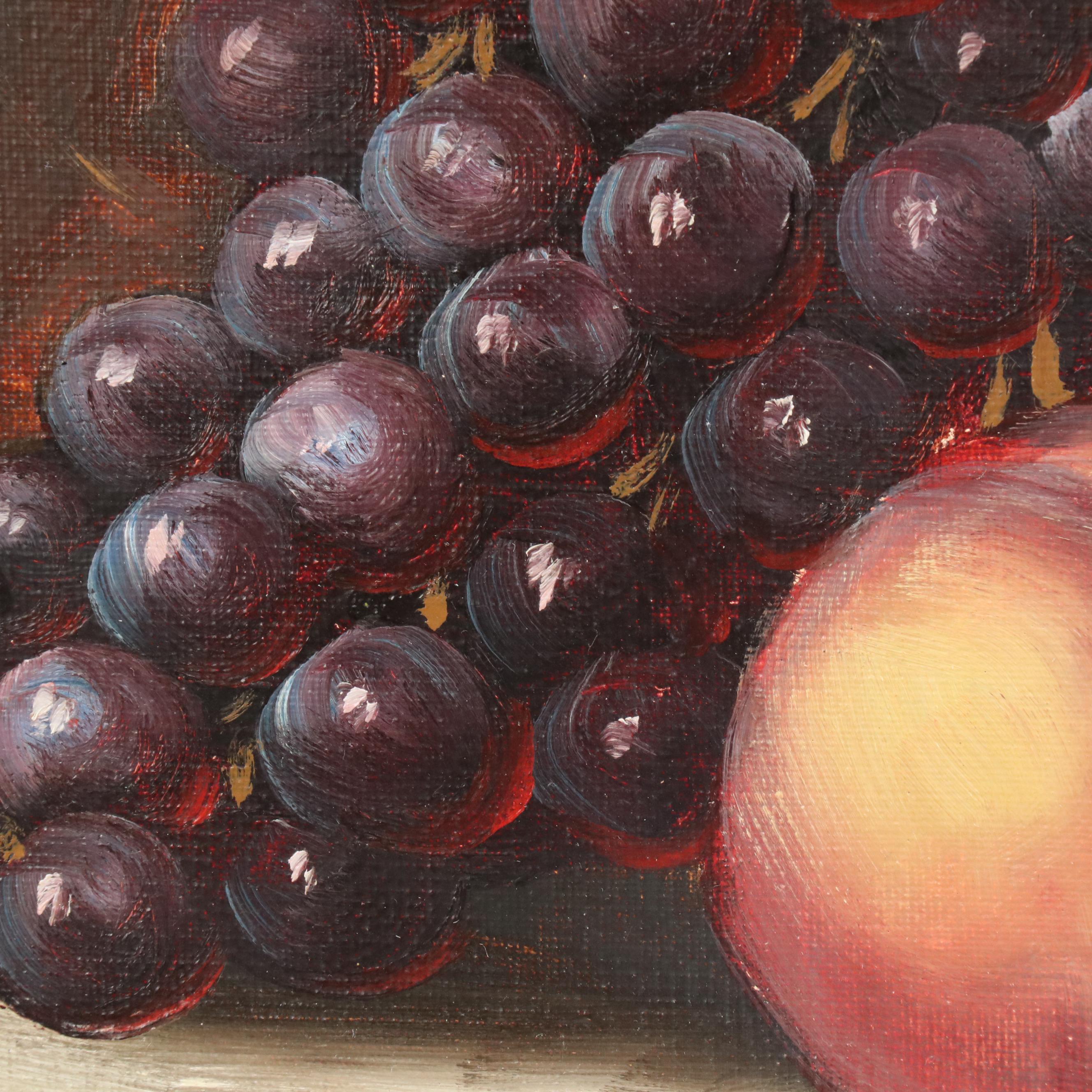 H.M. Csek Still Life Oil Painting of Autumnal Harvest