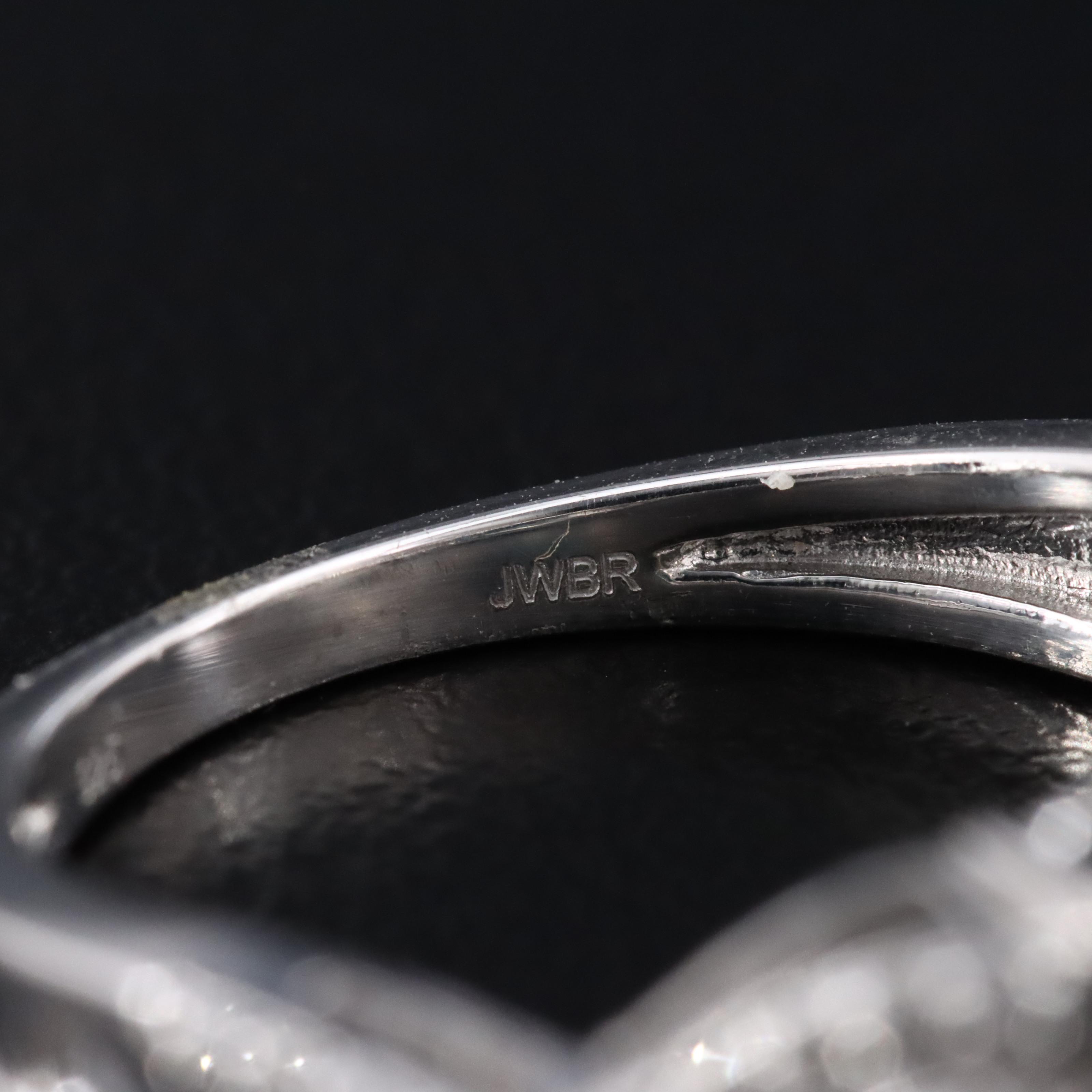 Sterling London Blue Topaz and White Sapphire Ring