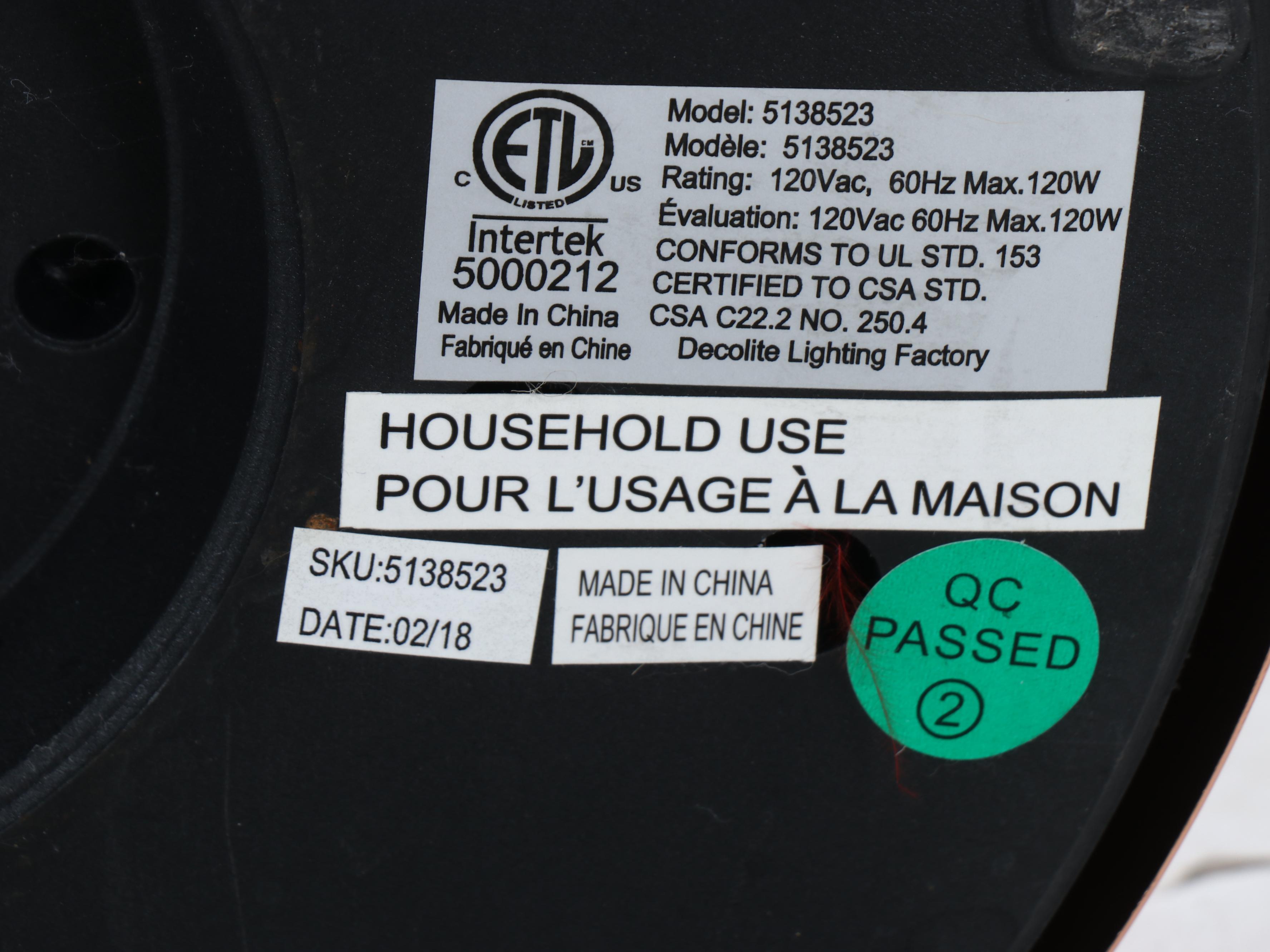 MCM Style Rose Gold Chromed Finish Three Arm Globe Floor Lamp, 2018