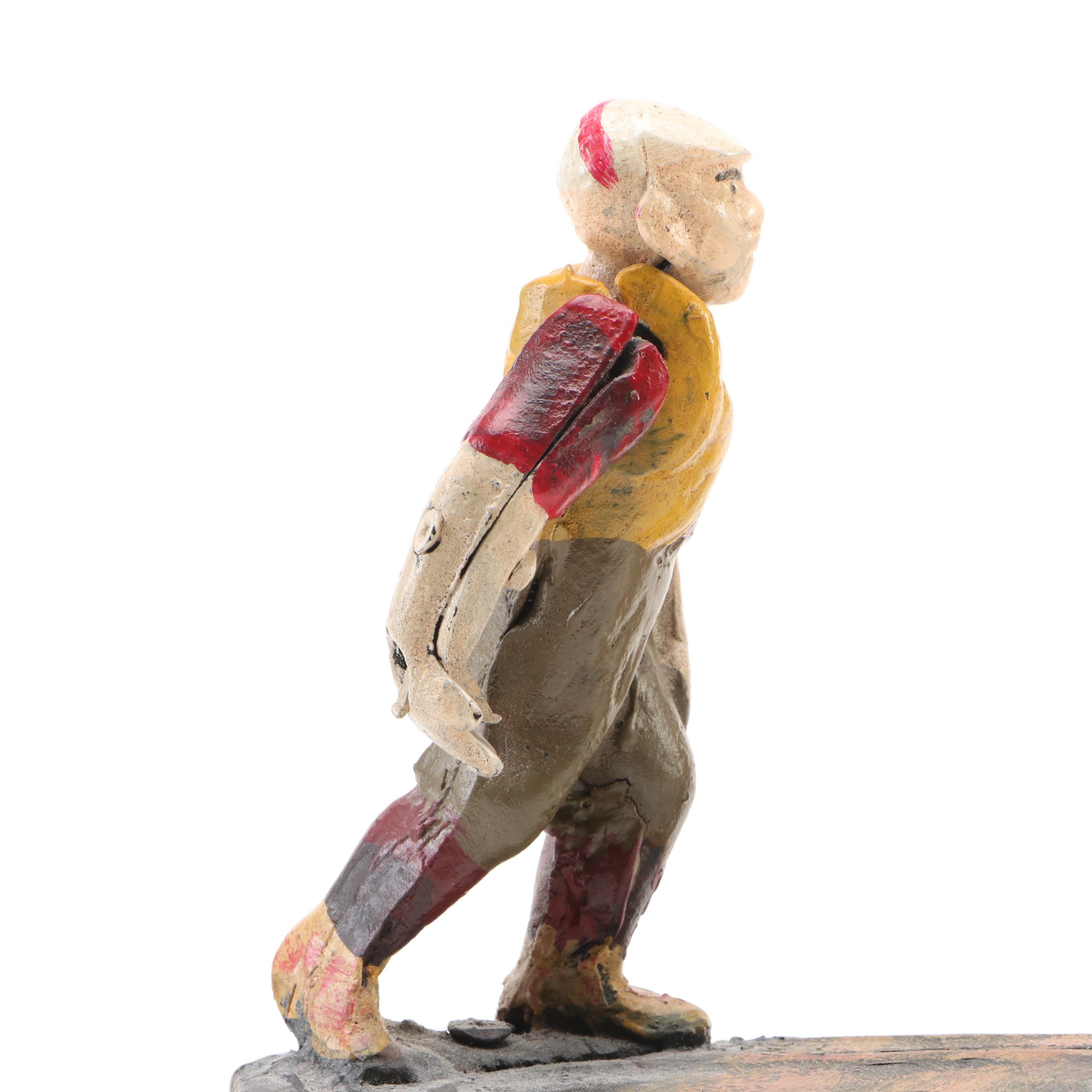 Cast Iron "Home Town Battery" Reproduction Mechanical Bank