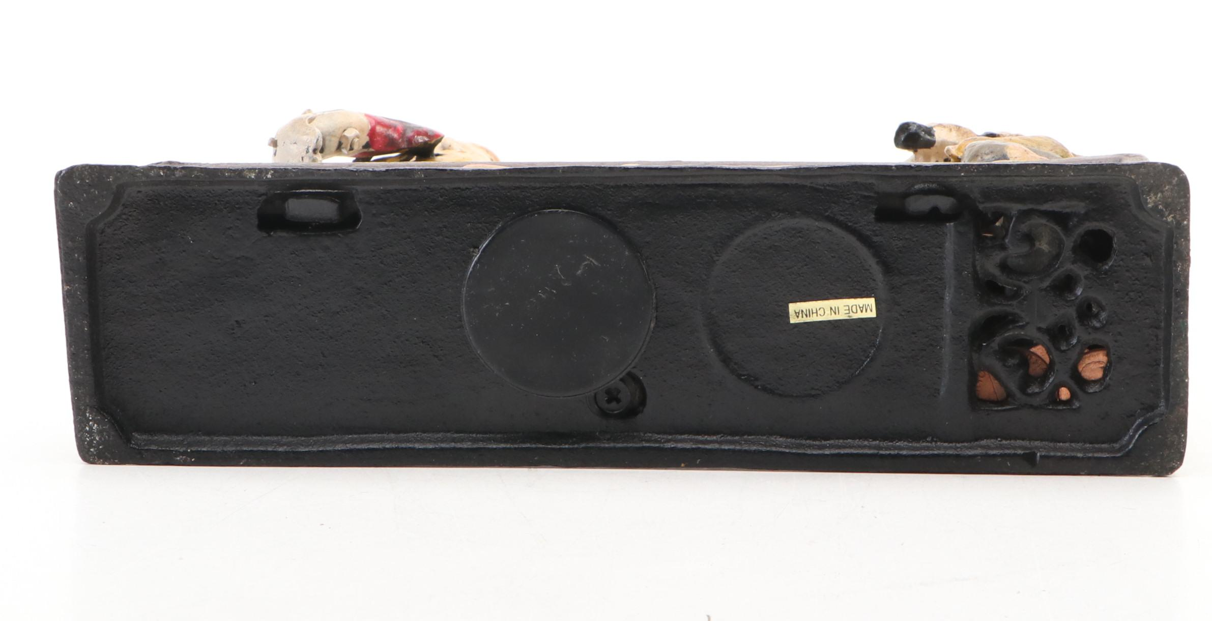 Cast Iron "Home Town Battery" Reproduction Mechanical Bank