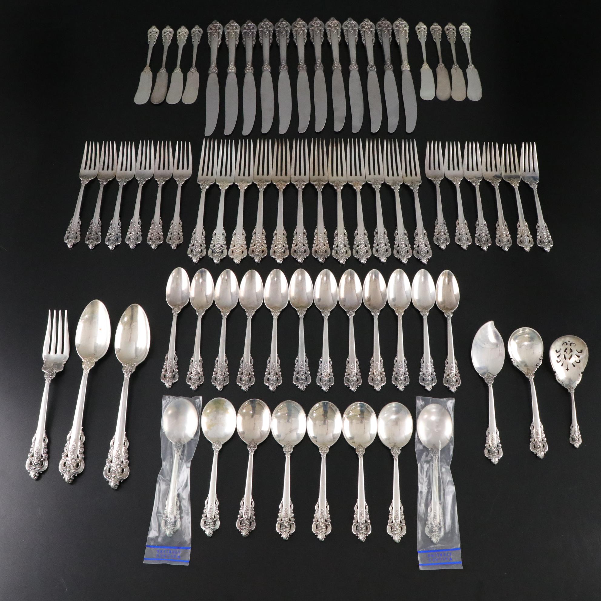 Wallace "Grande Baroque" Sterling Silver Flatware Set