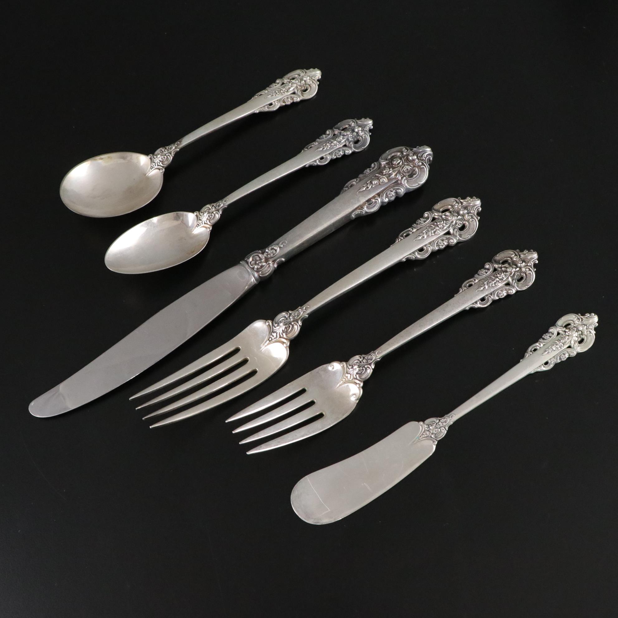 Wallace "Grande Baroque" Sterling Silver Flatware Set