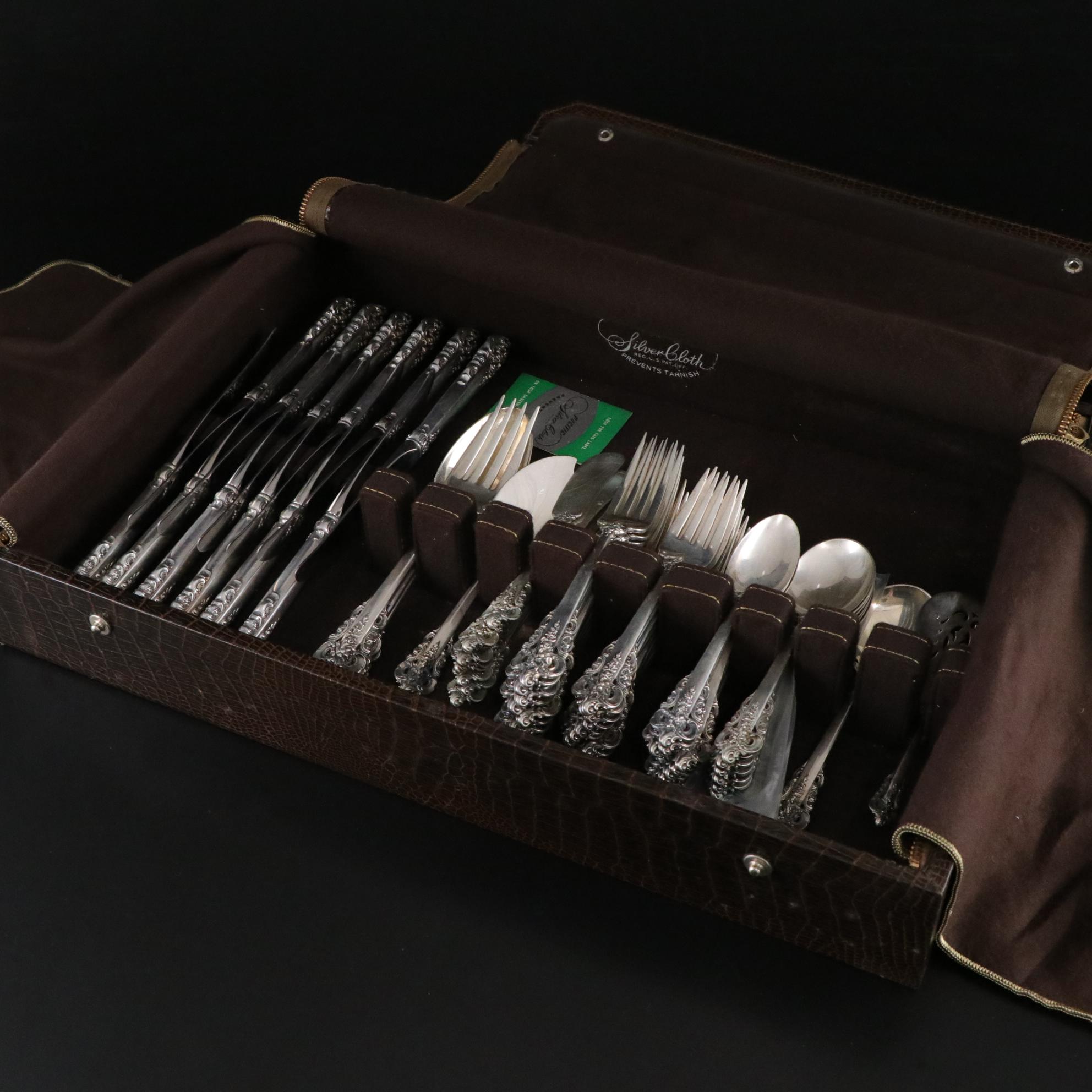 Wallace "Grande Baroque" Sterling Silver Flatware Set