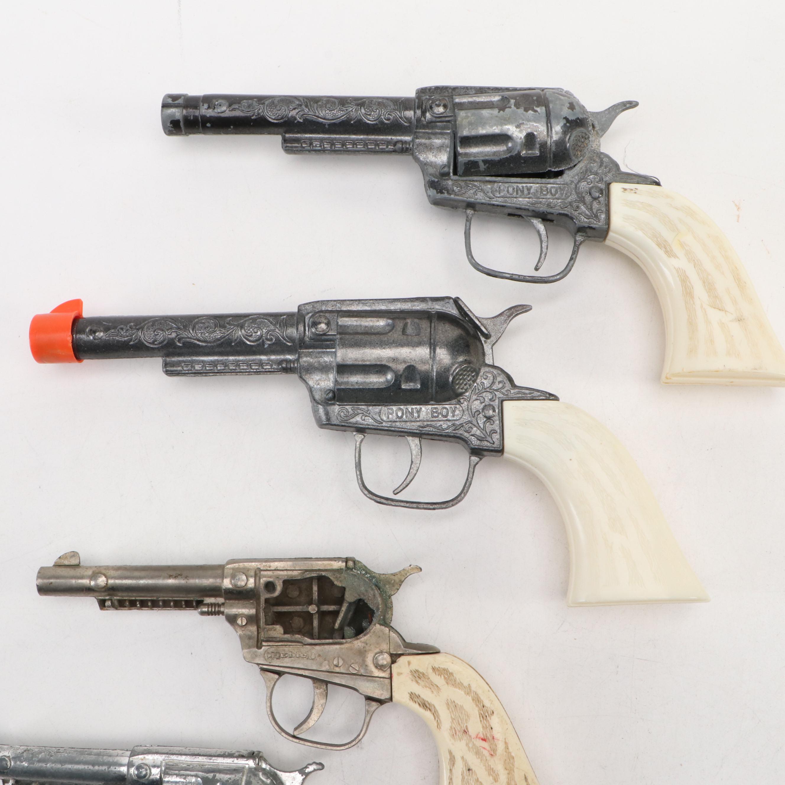 Pony Boy, Top Gun Jr. and Other Toy Cap Guns, Mid-20th Century