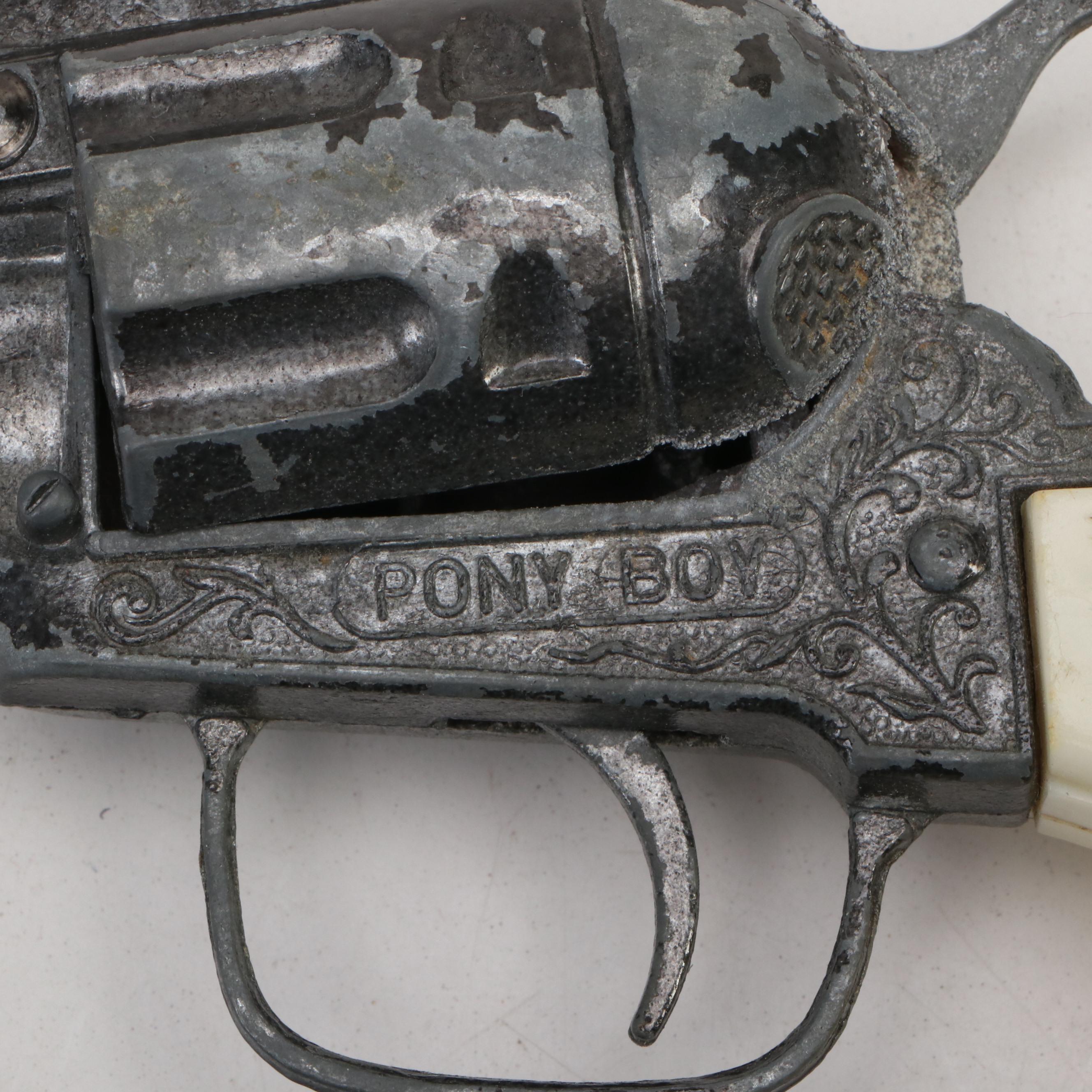 Pony Boy, Top Gun Jr. and Other Toy Cap Guns, Mid-20th Century