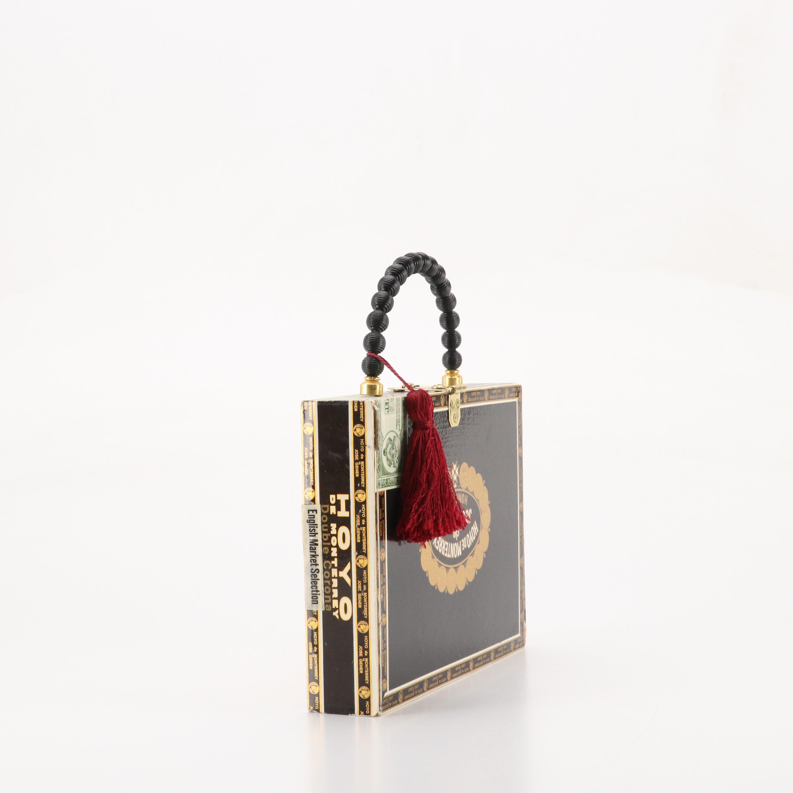 Hoyo De Monterrey de José Gener Cigar Box Purse with Bead Handle