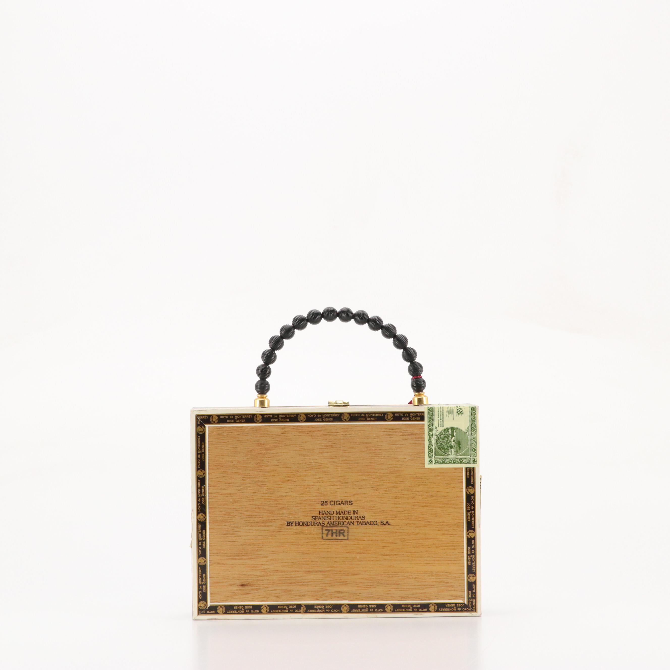 Hoyo De Monterrey de José Gener Cigar Box Purse with Bead Handle