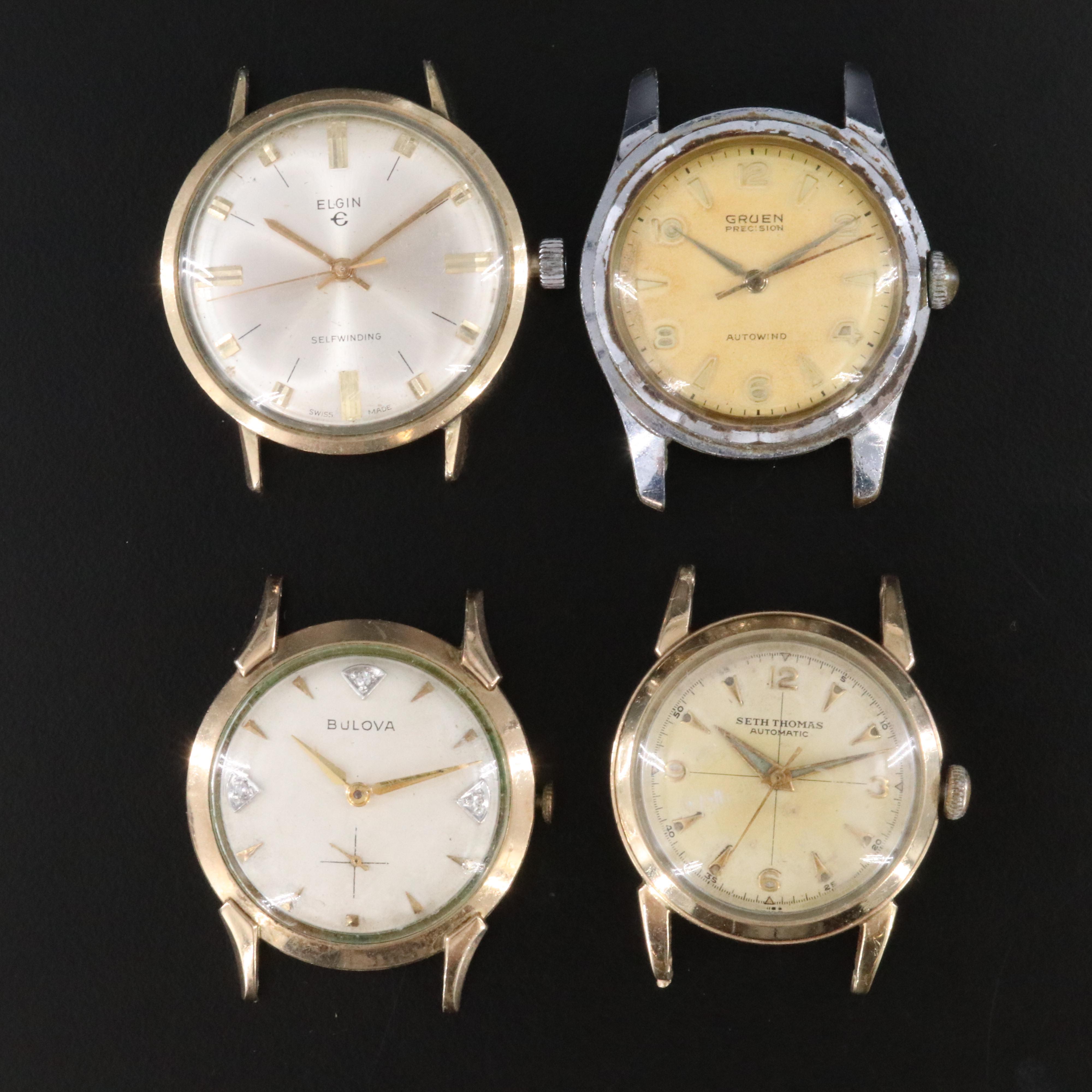 Bulova, Elgin, Gruen and Seth Thomas Watches