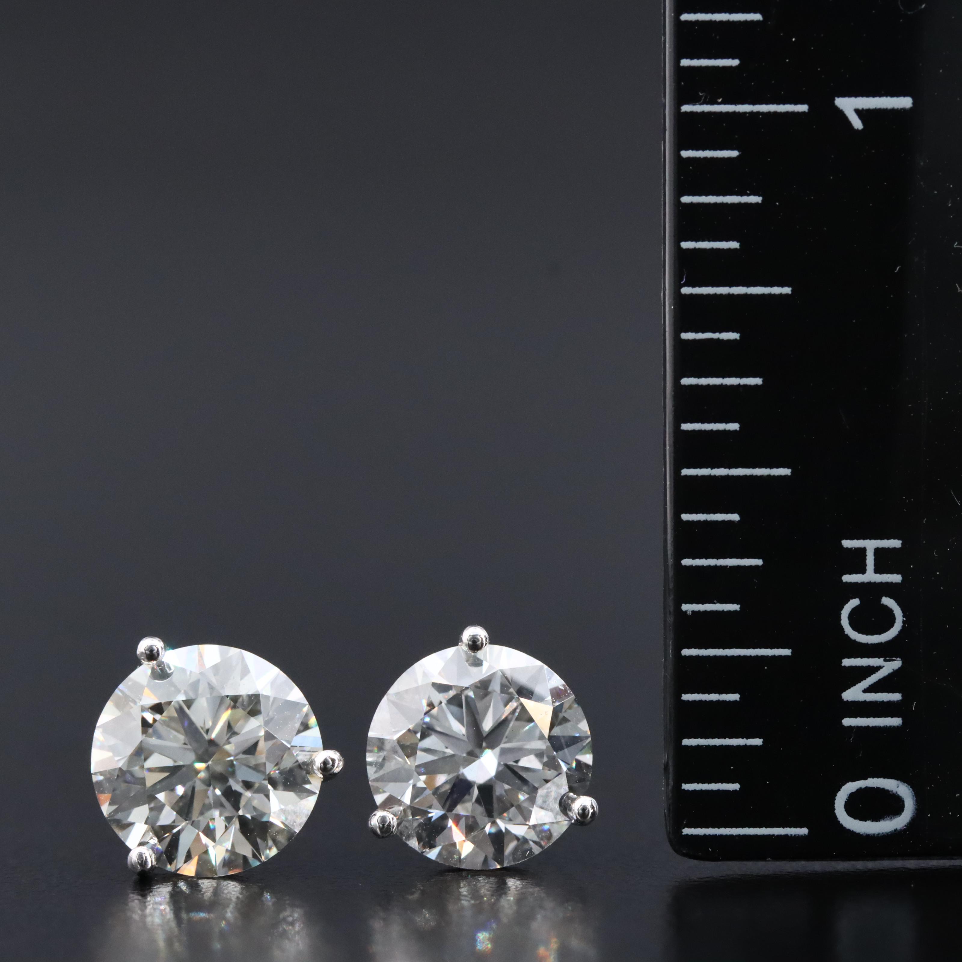 18K 4.00 CTW Lab Grown Diamond Stud Earrings