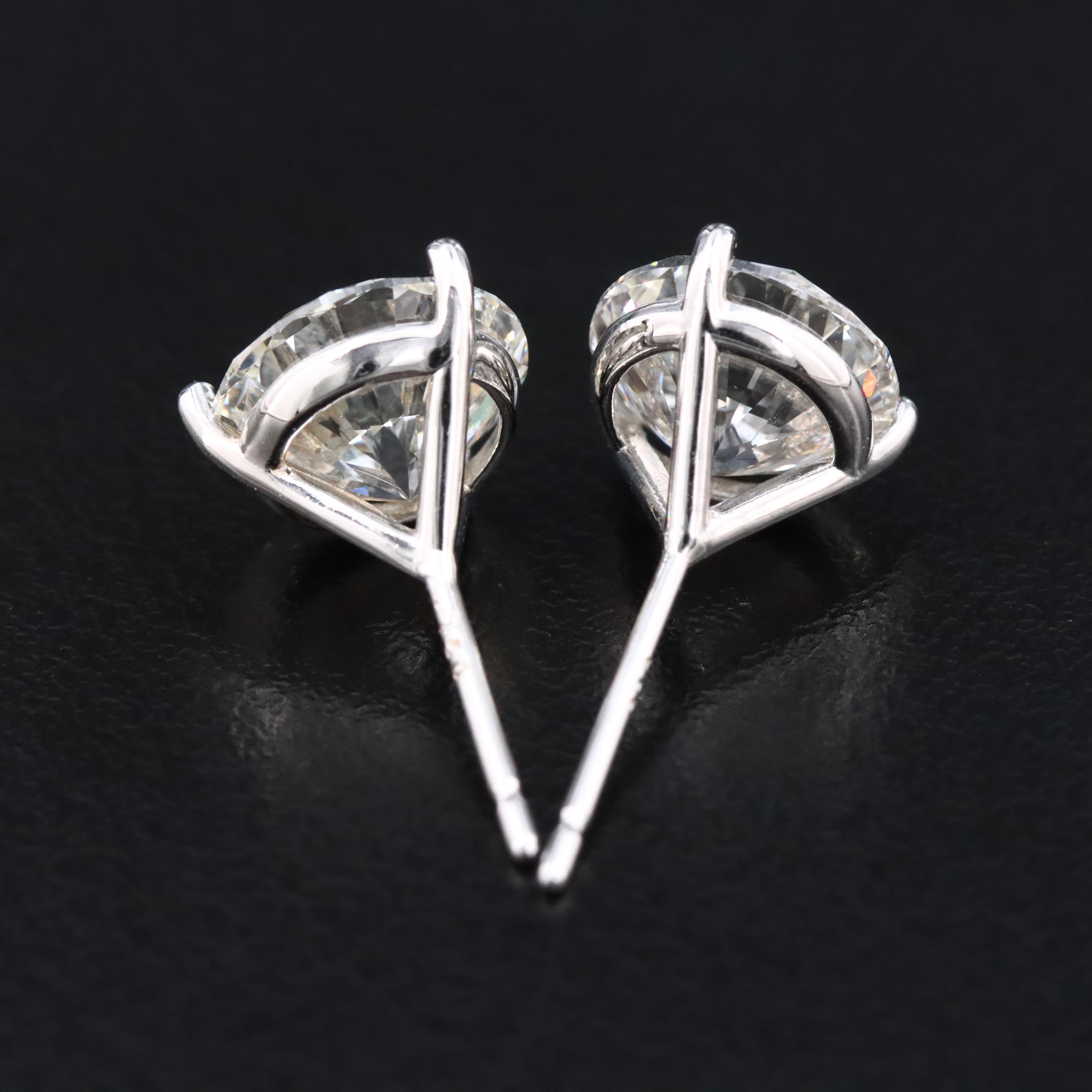 18K 4.00 CTW Lab Grown Diamond Stud Earrings