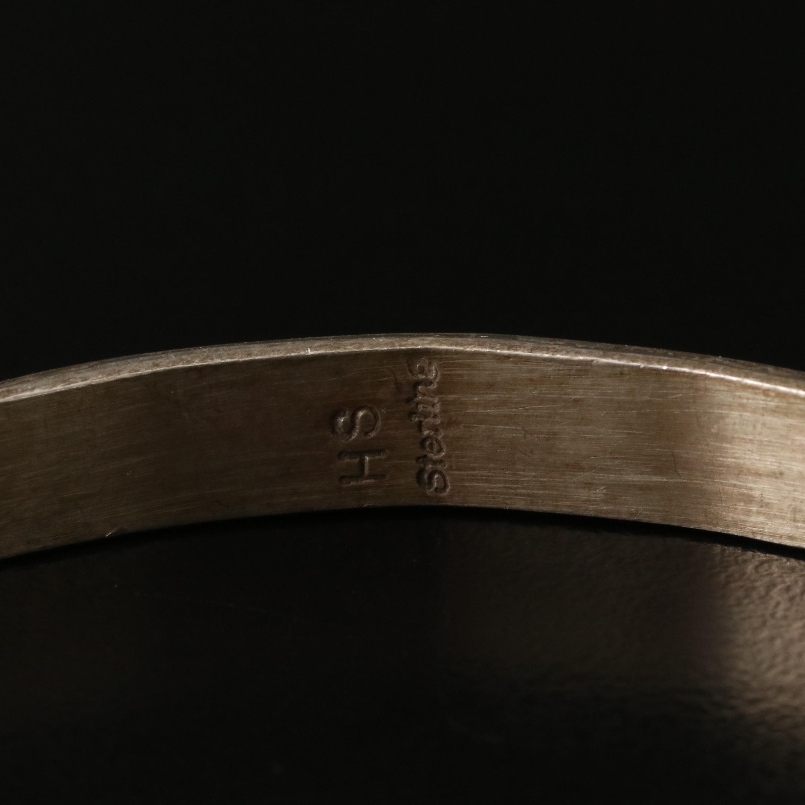 Sterling Opal Cuff Bracelet