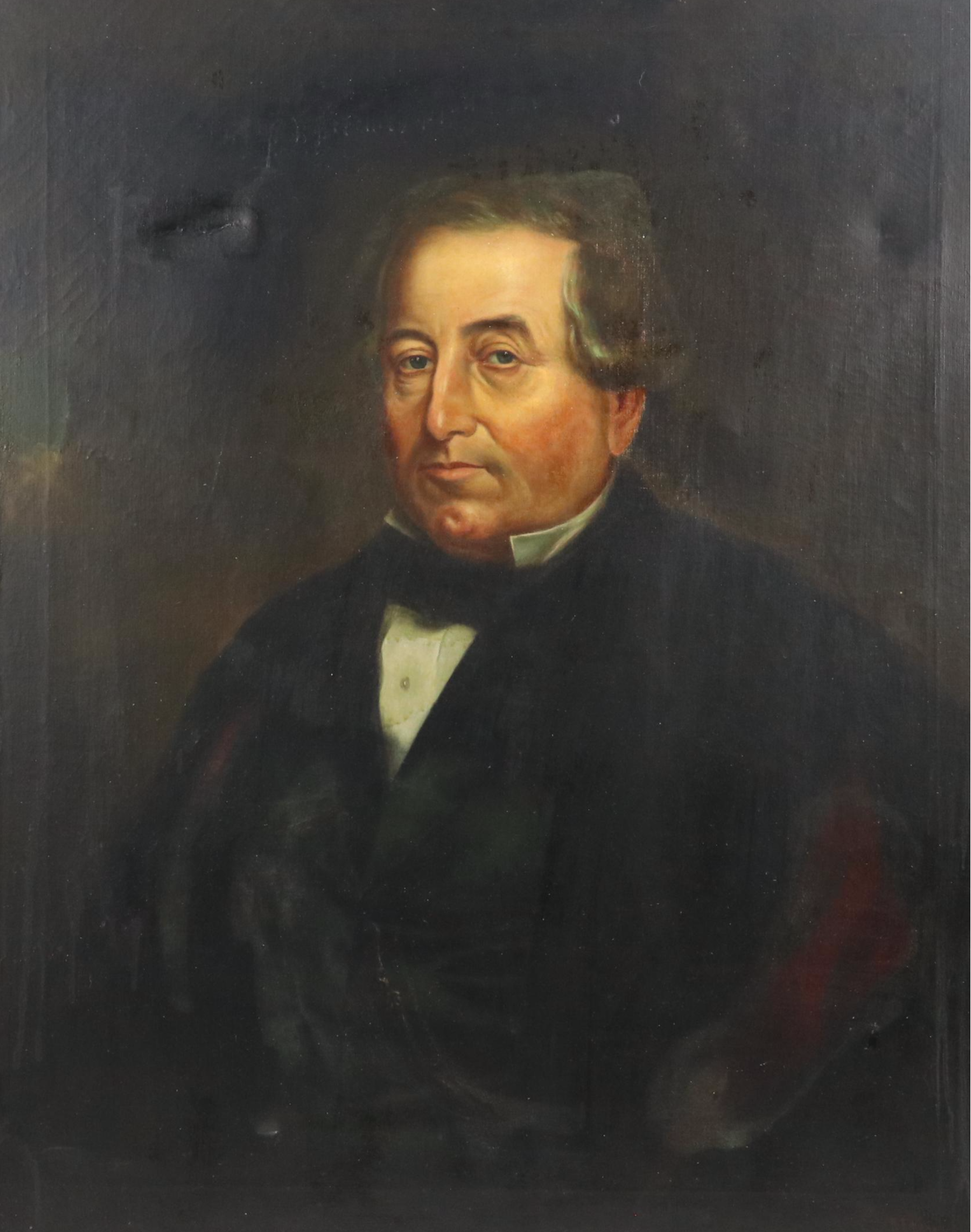 R.F. King Portrait Oil Painting of Gentleman