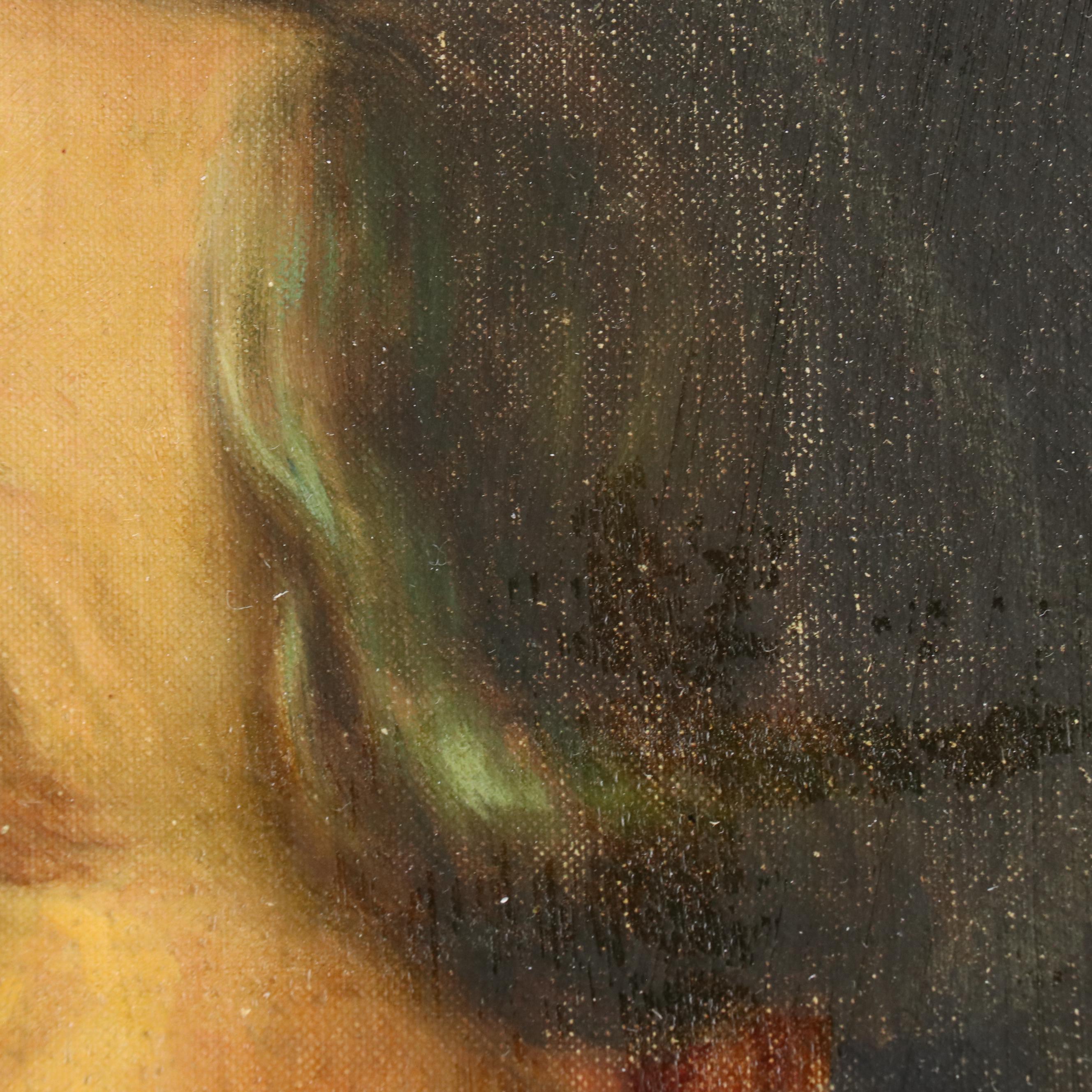 R.F. King Portrait Oil Painting of Gentleman