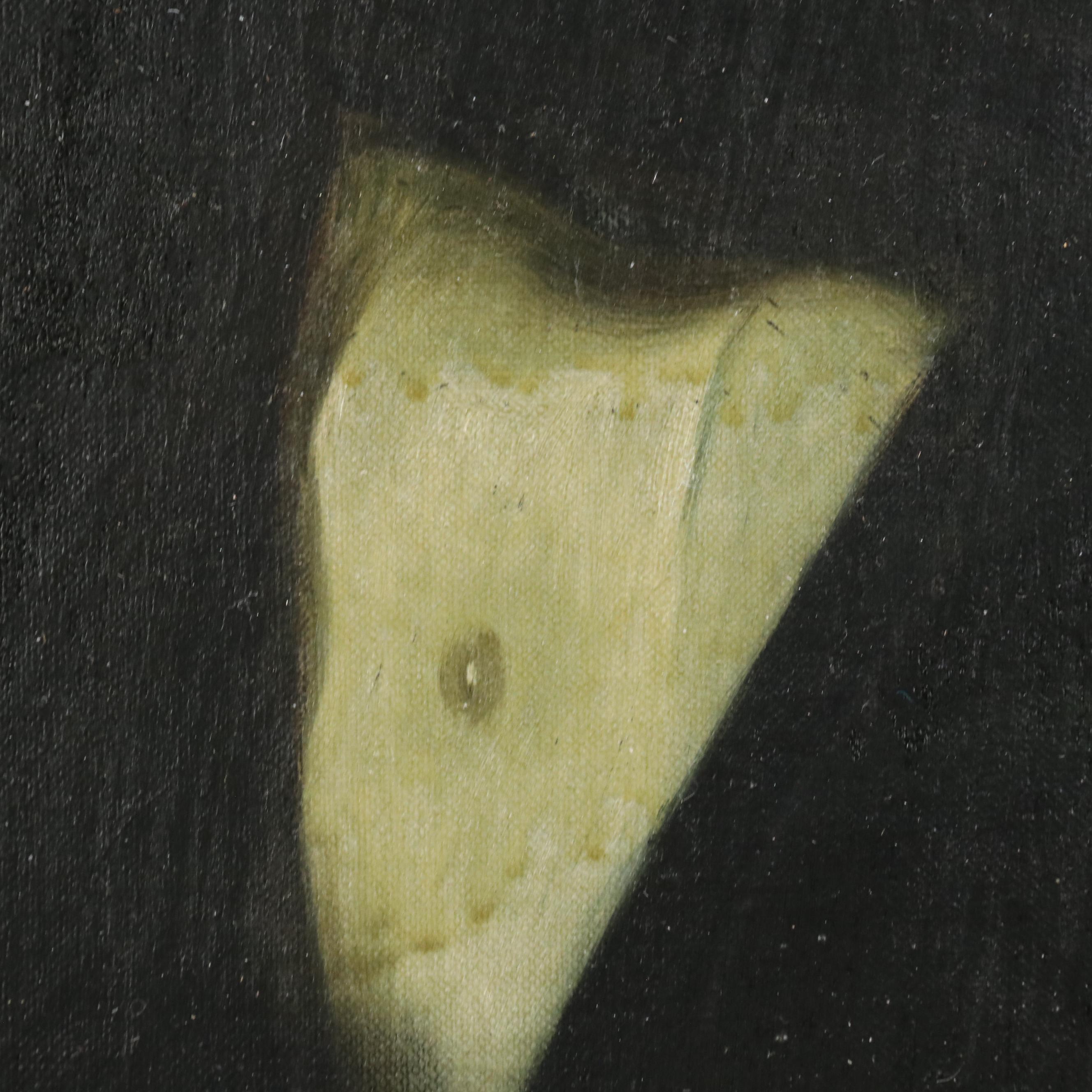 R.F. King Portrait Oil Painting of Gentleman