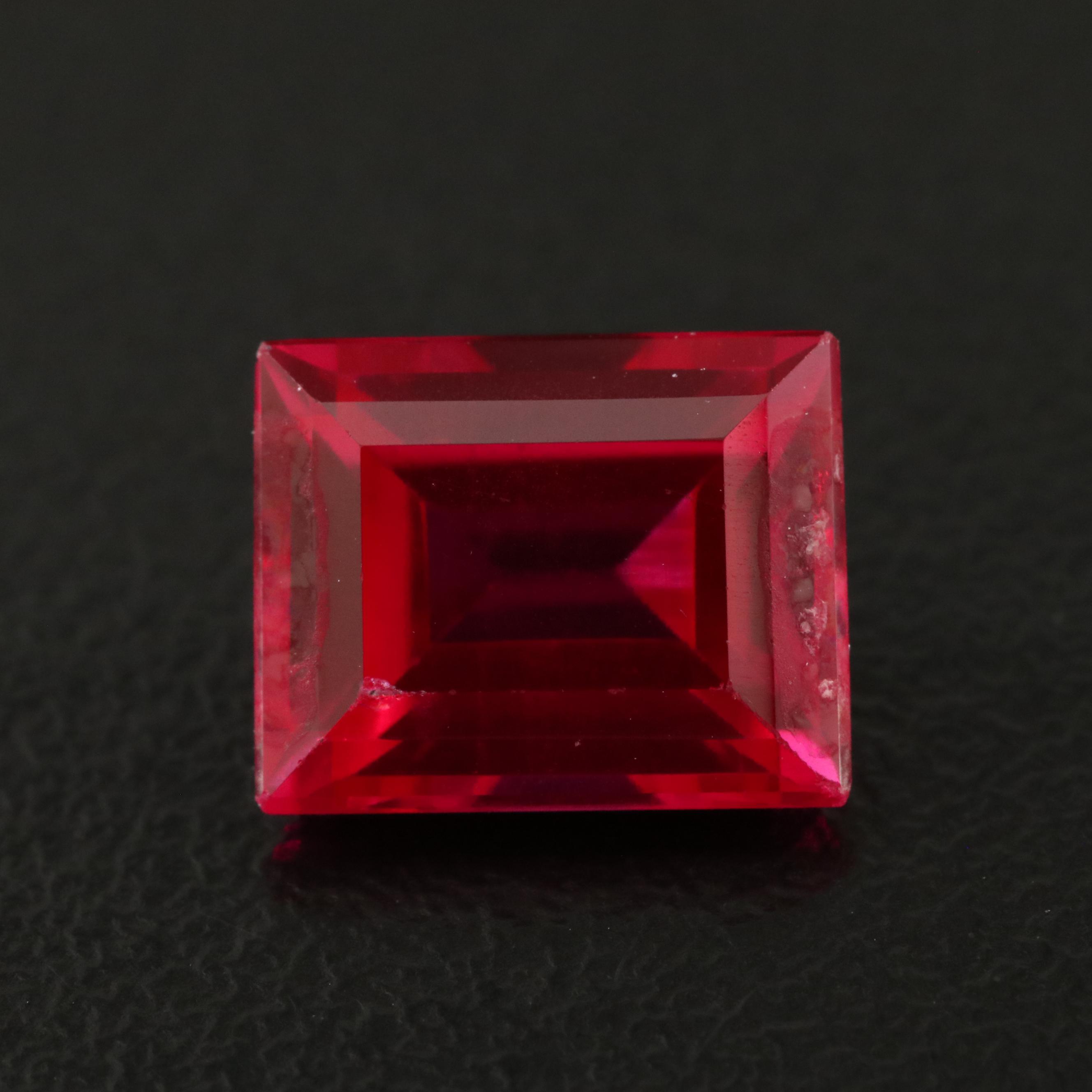 Loose 4.57 CT Lab Grown Ruby