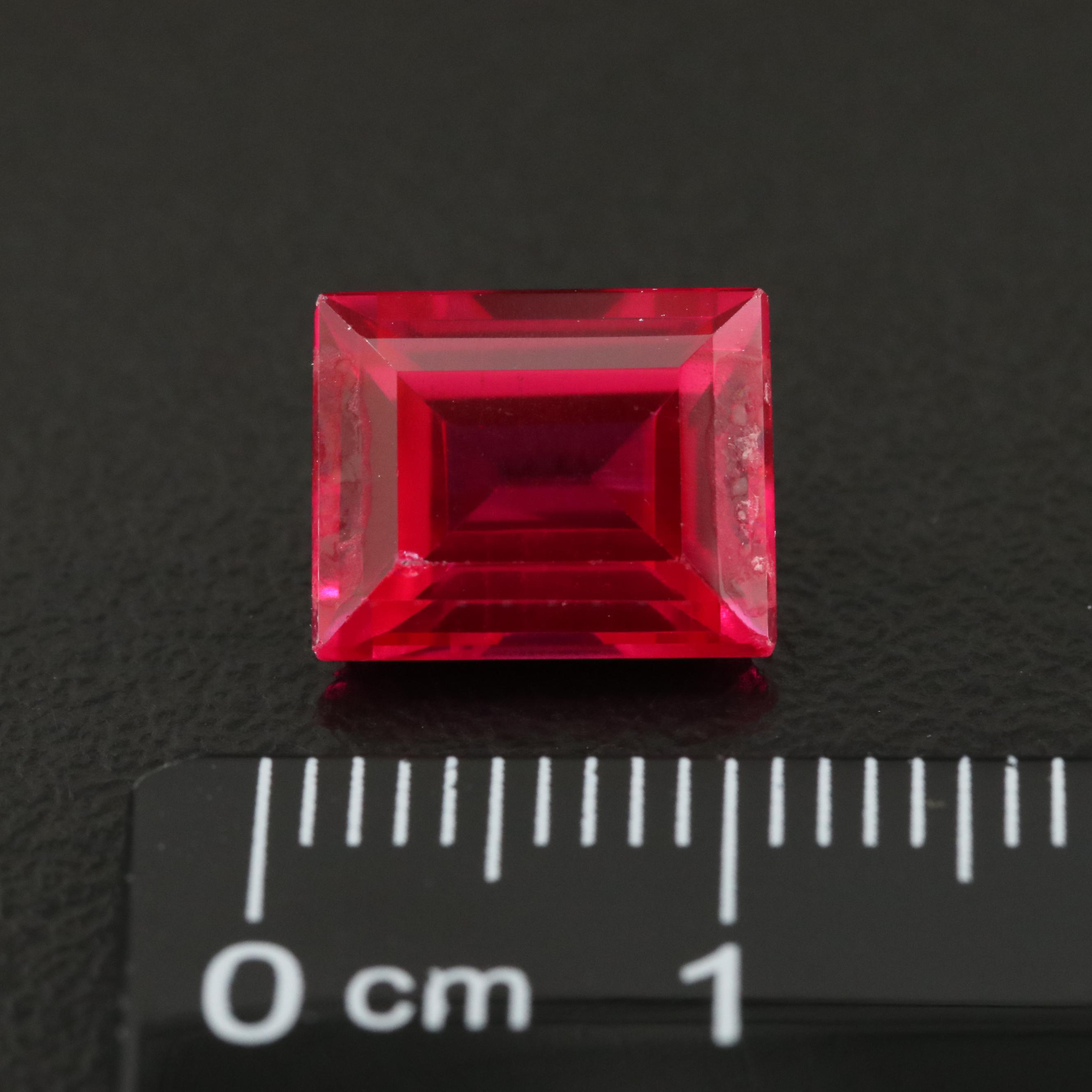 Loose 4.57 CT Lab Grown Ruby