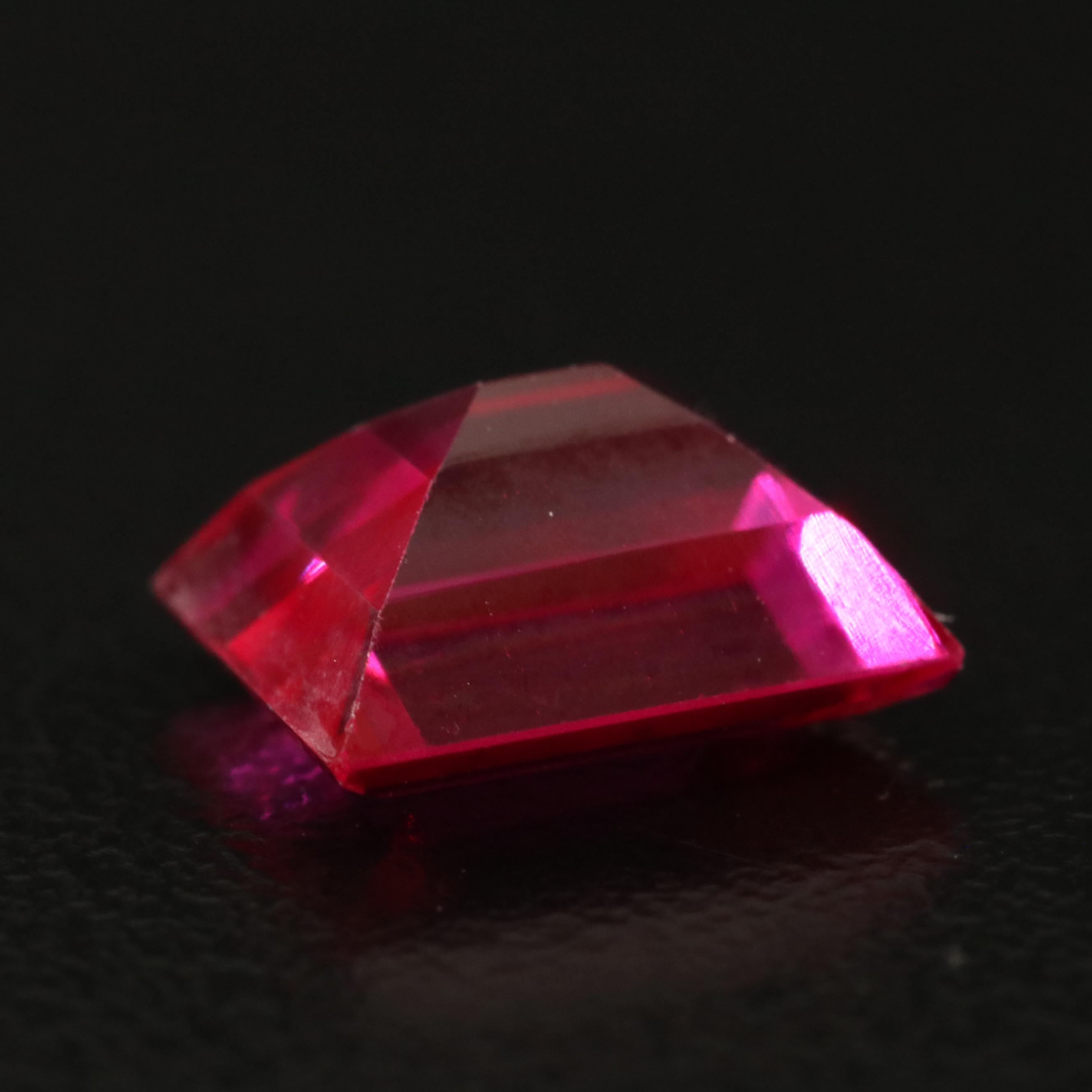 Loose 4.57 CT Lab Grown Ruby