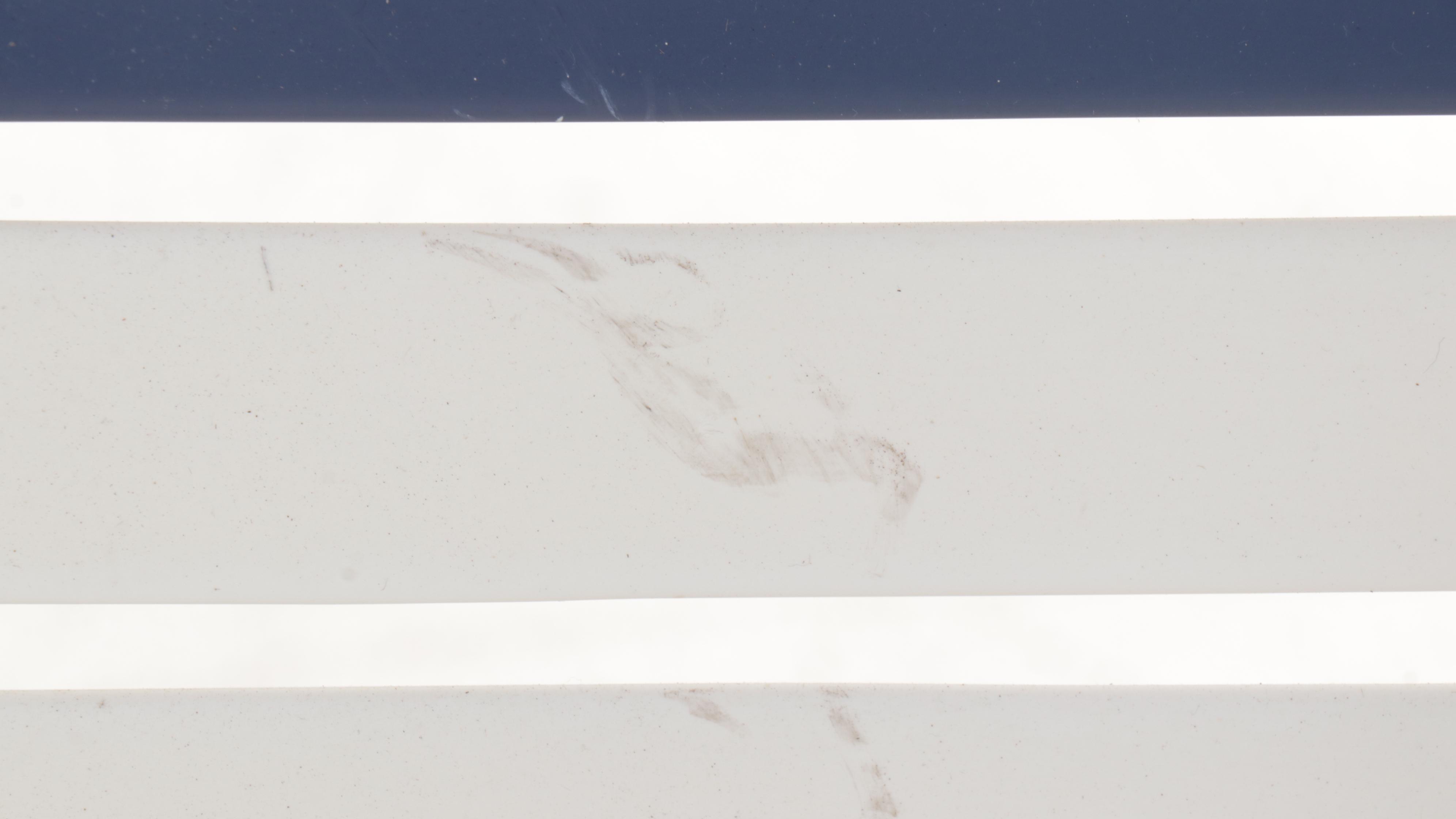 Pair of Cantilevered Aluminum Patio Armchairs with Ottoman and Side Table