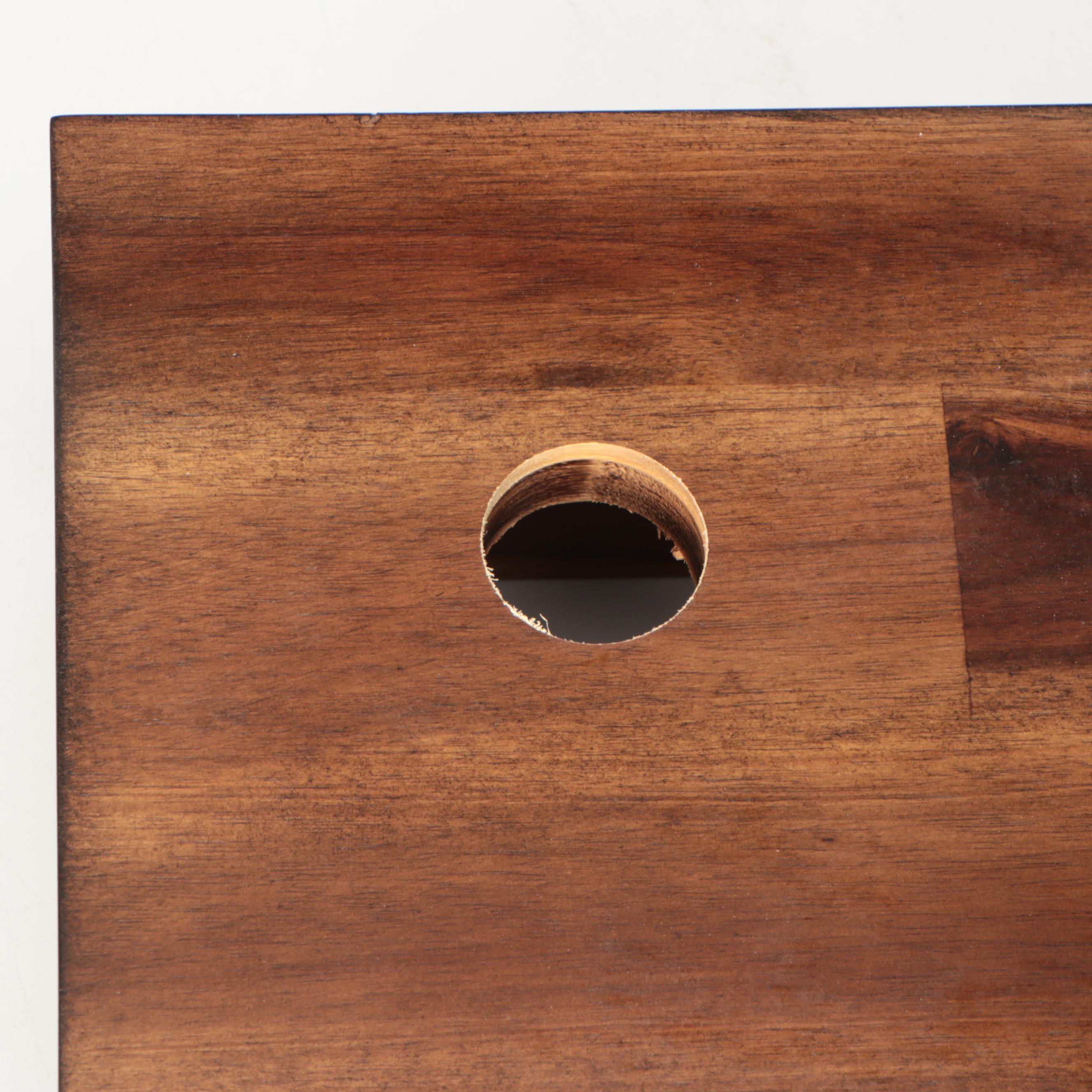 Contemporary Wall-Mount Wooden Sink Vanity