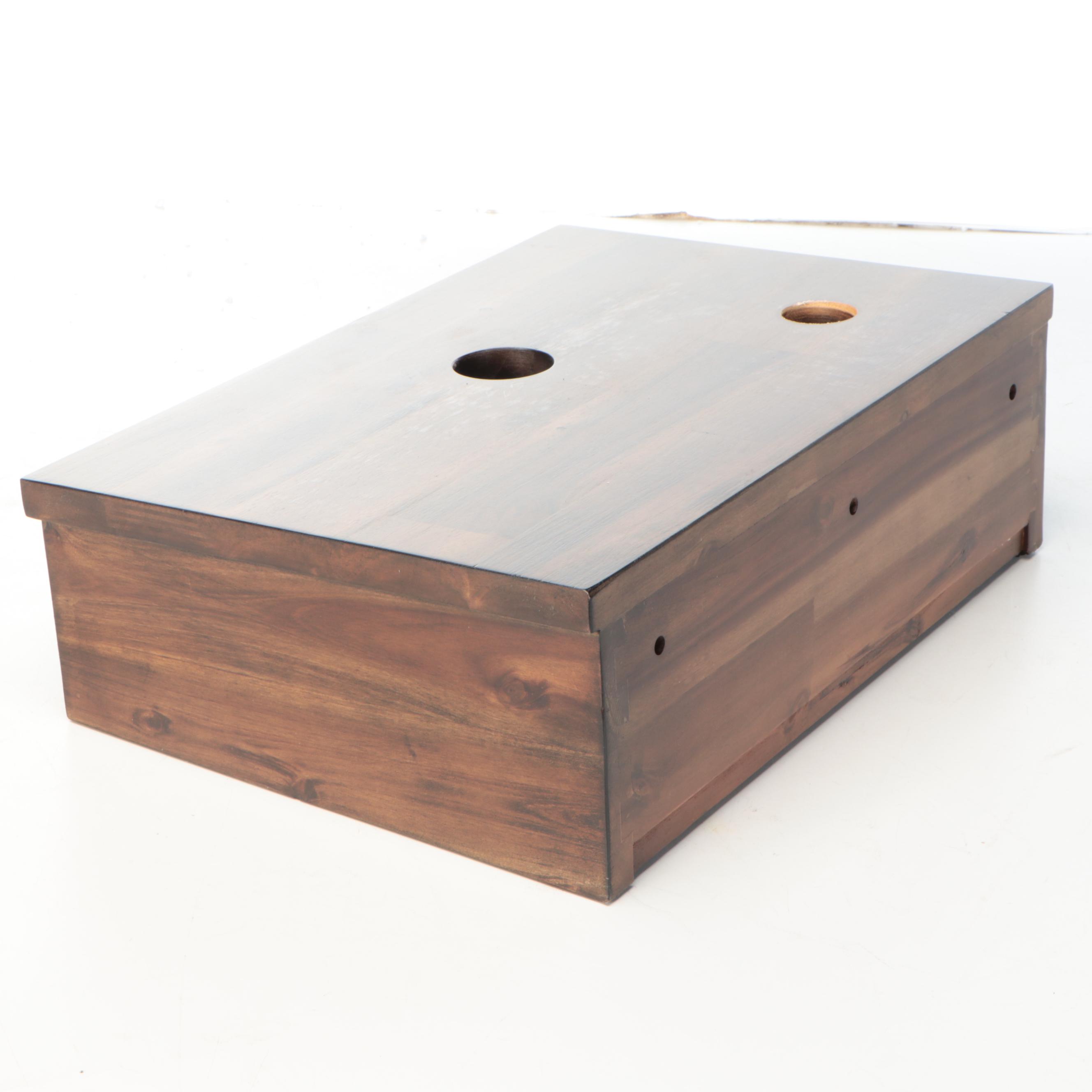 Contemporary Wall-Mount Wooden Sink Vanity