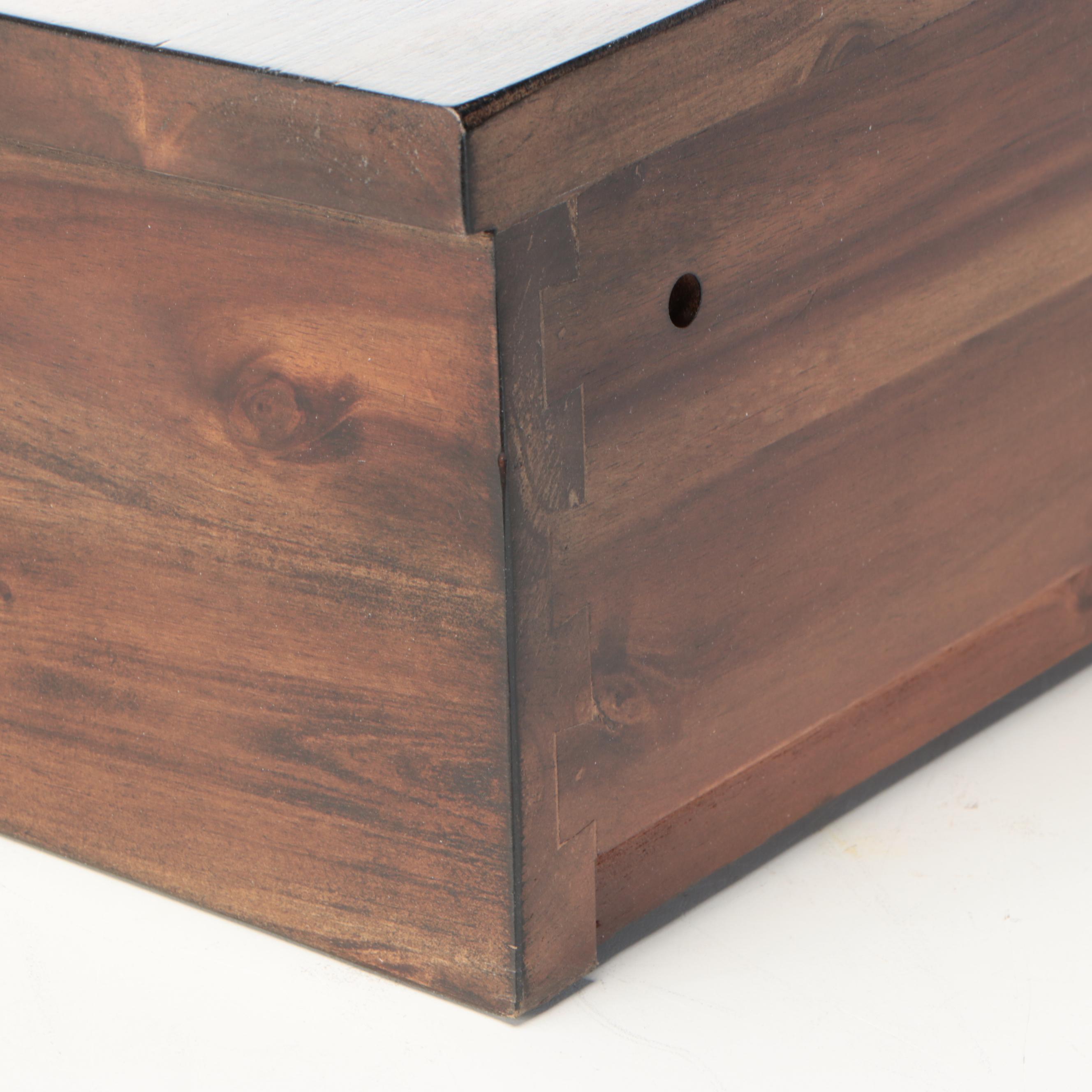 Contemporary Wall-Mount Wooden Sink Vanity