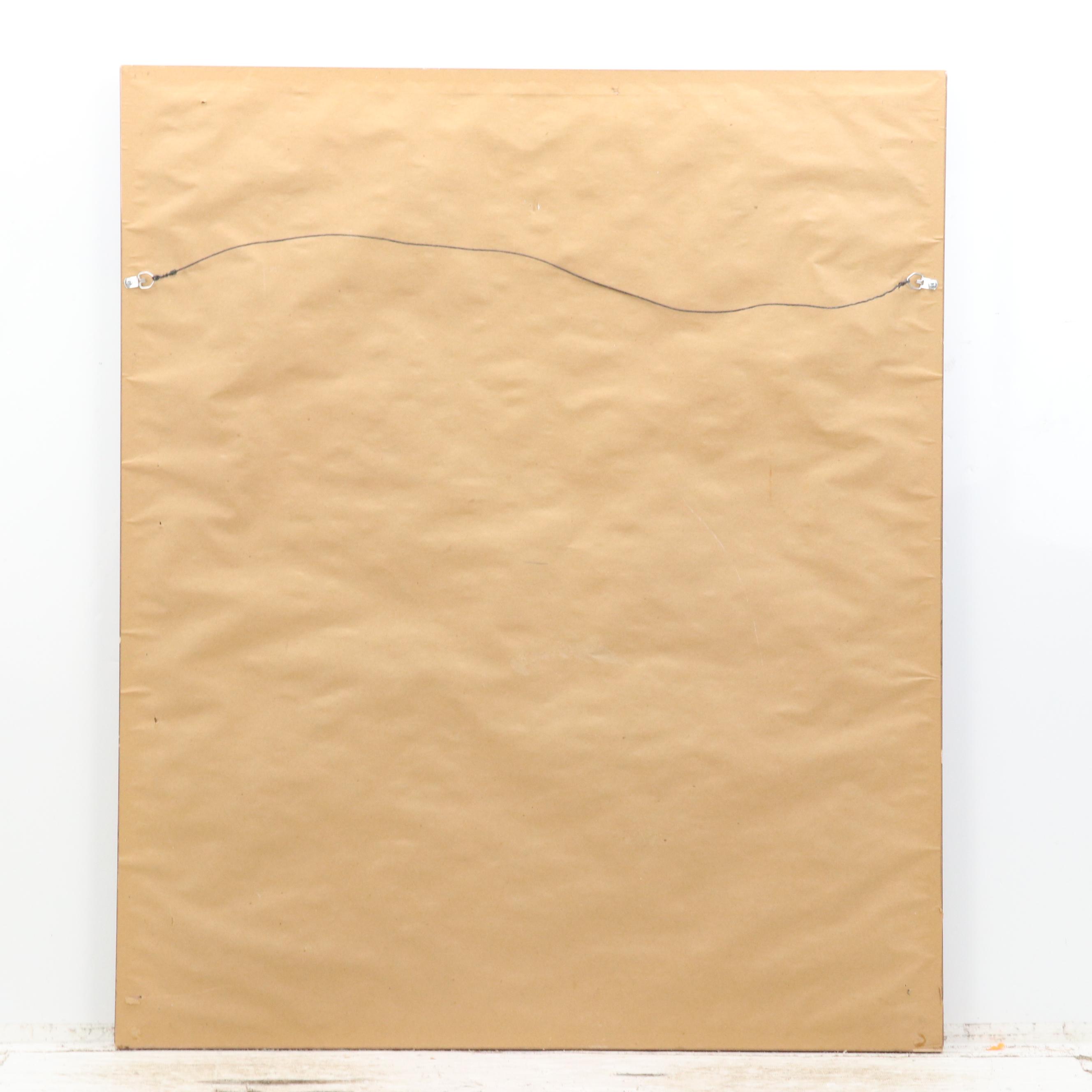 Kamil Kubik Offset Lithograph "Noon at the Exchange," Late 20th C.