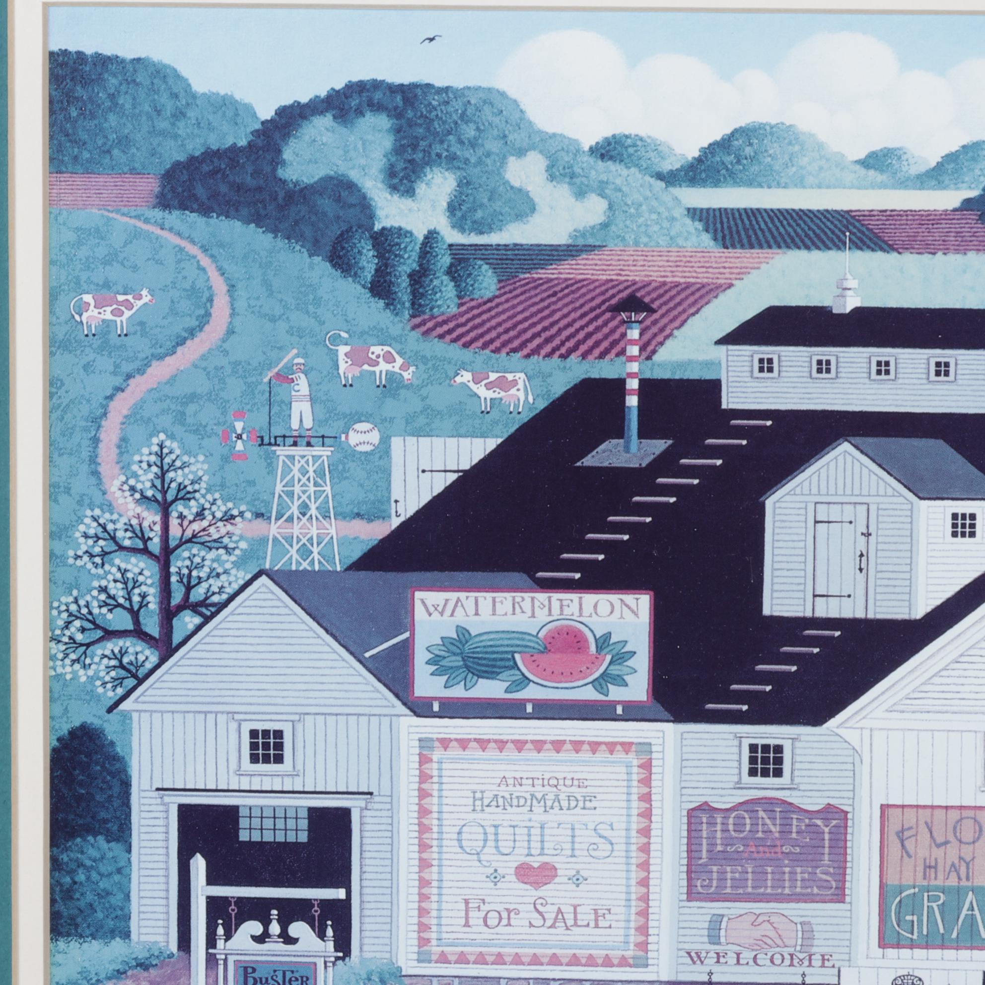 Offset Lithograph after Charles Wysocki "Peppercricket Farms"