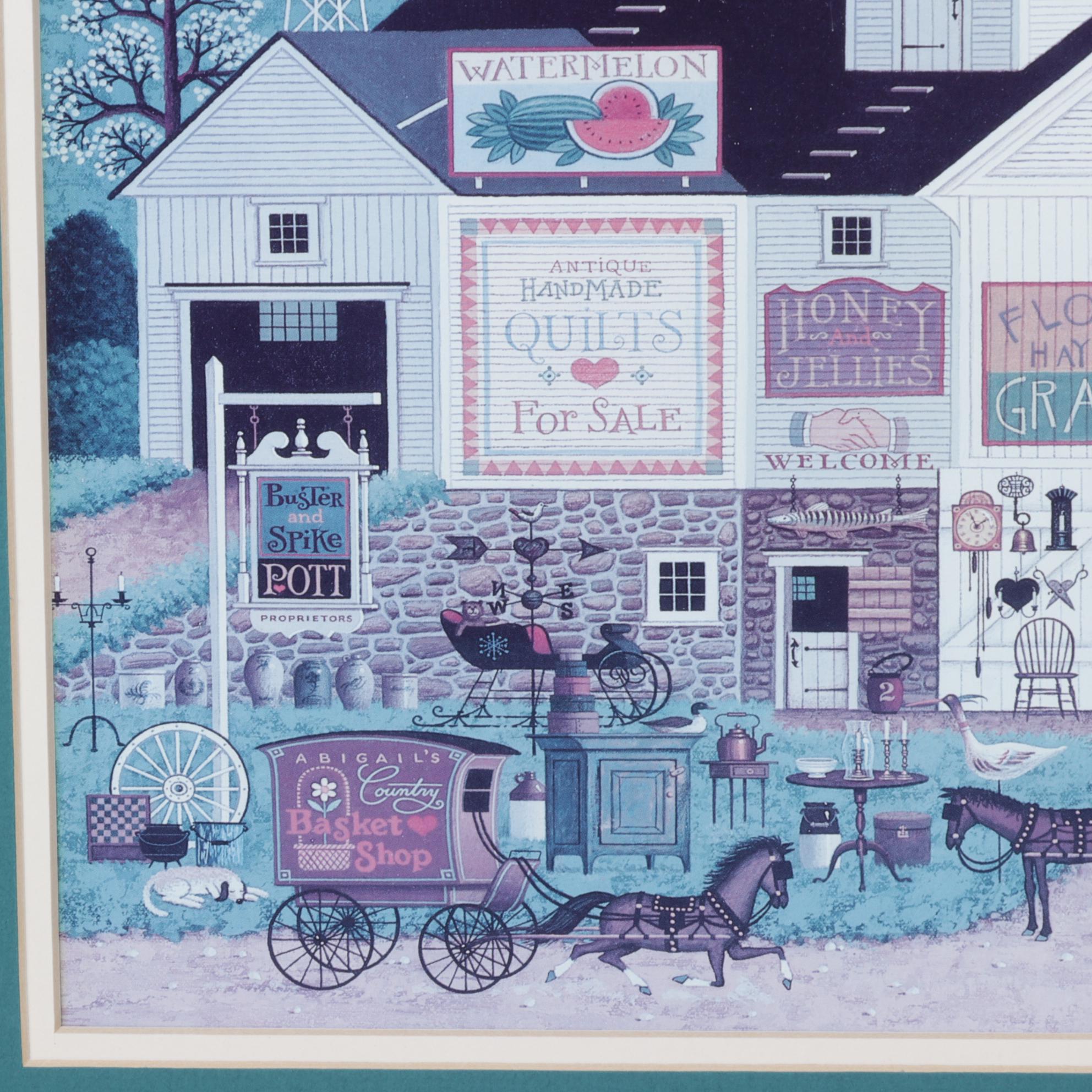 Offset Lithograph after Charles Wysocki "Peppercricket Farms"