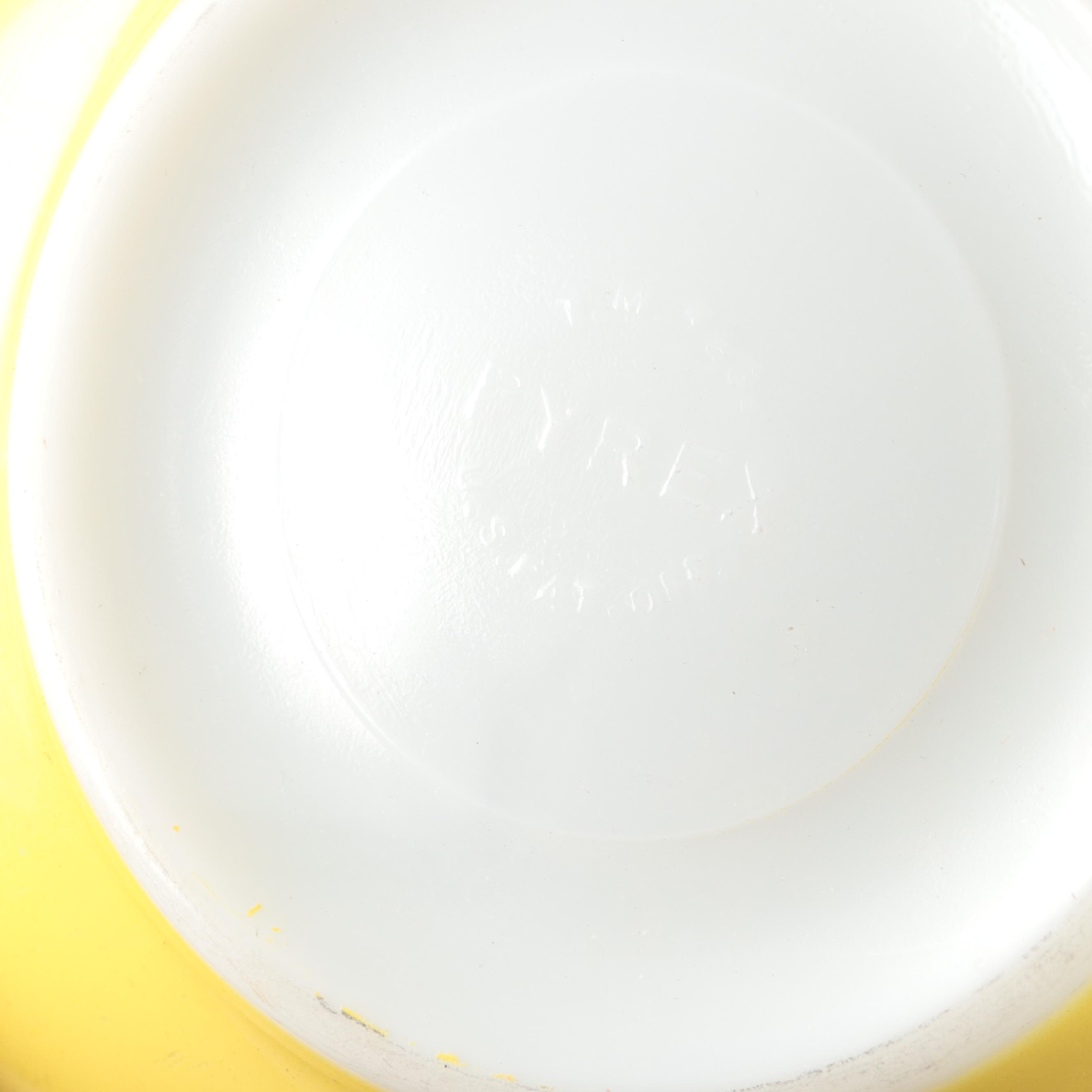 Fire-King and Pyrex Mixing Bowls, Refrigerator Containers and Baking Dish