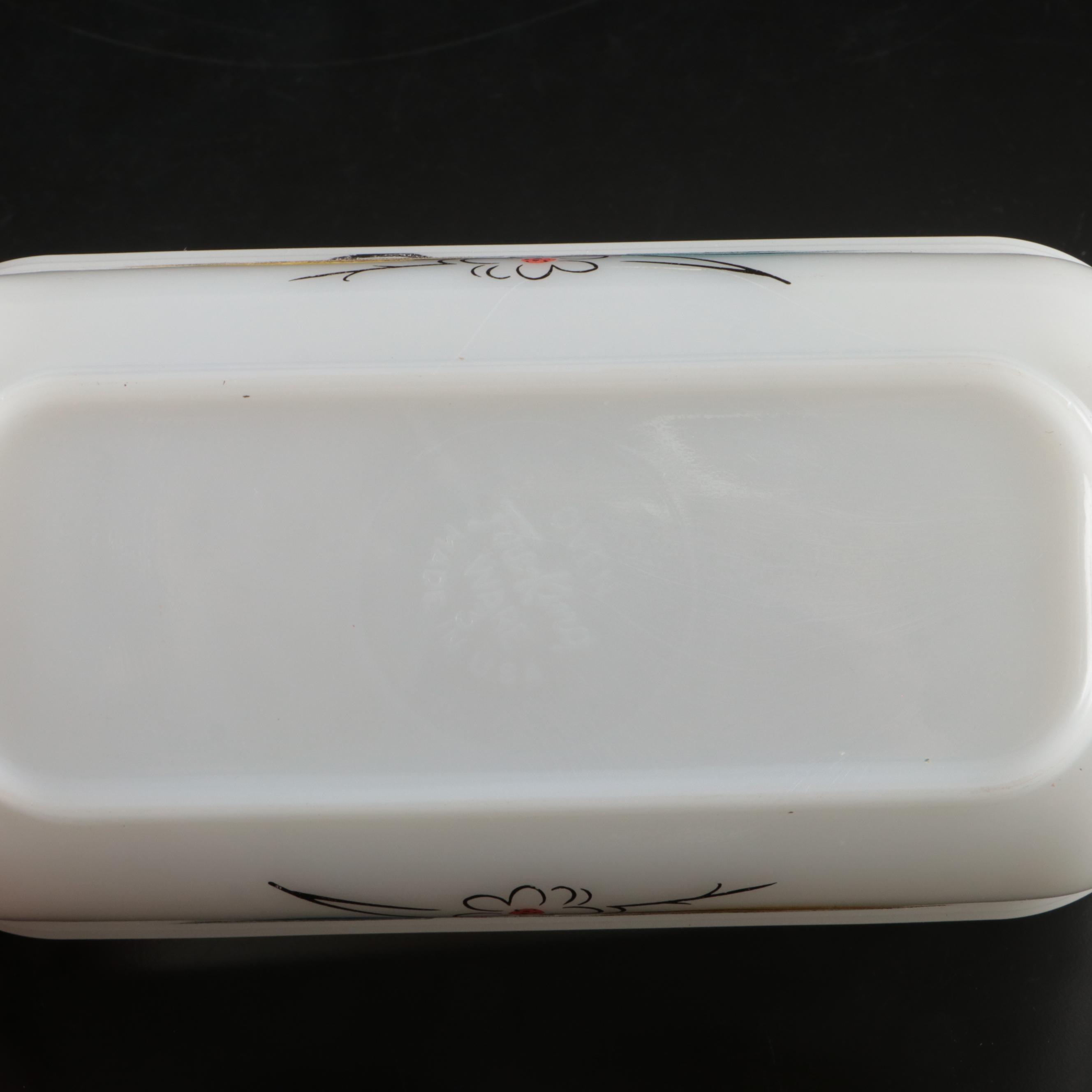 Fire-King and Pyrex Mixing Bowls, Refrigerator Containers and Baking Dish