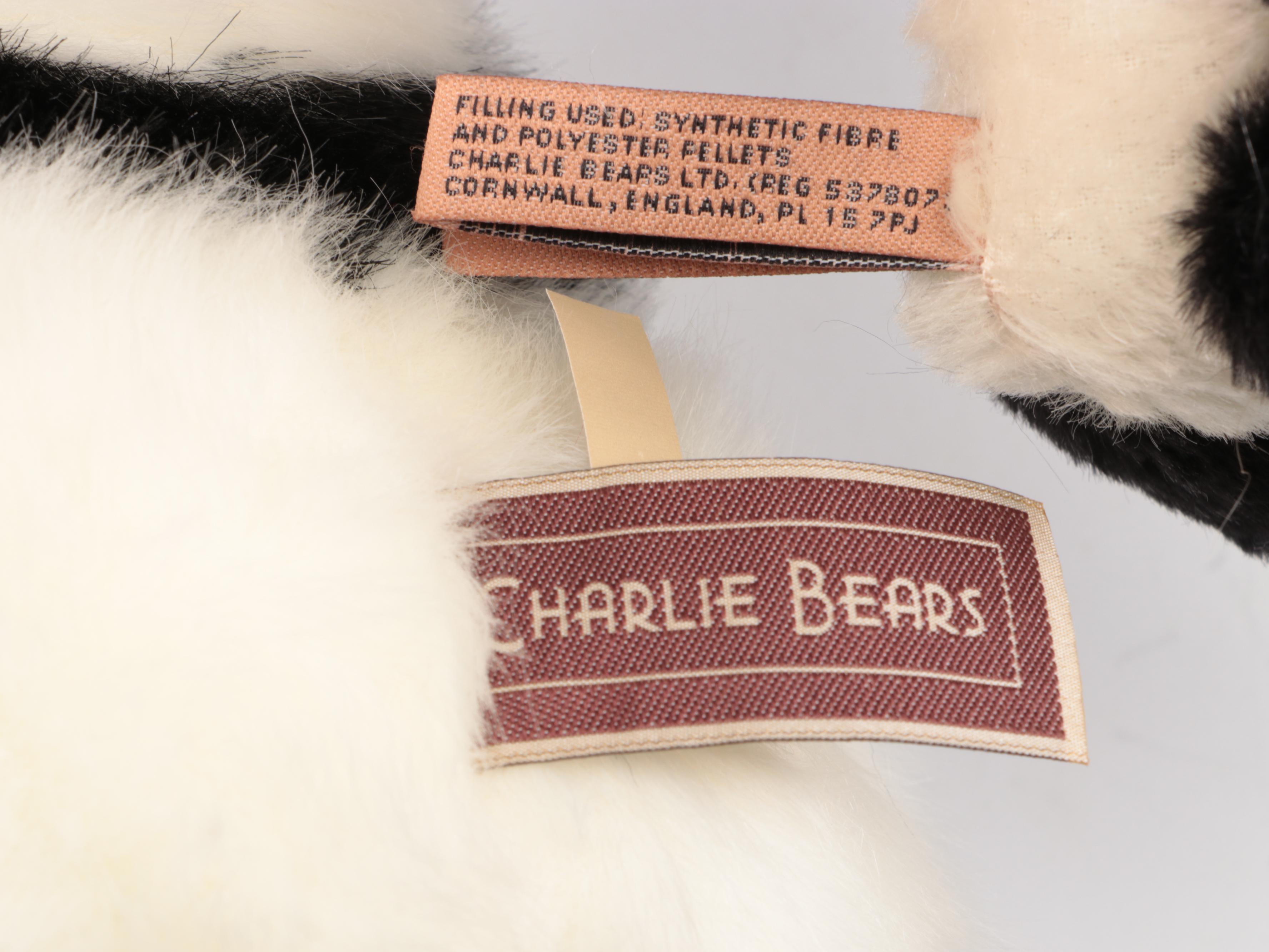 Charlie Bears "Fenella & Faith" with Other Stuffed Panda Bears