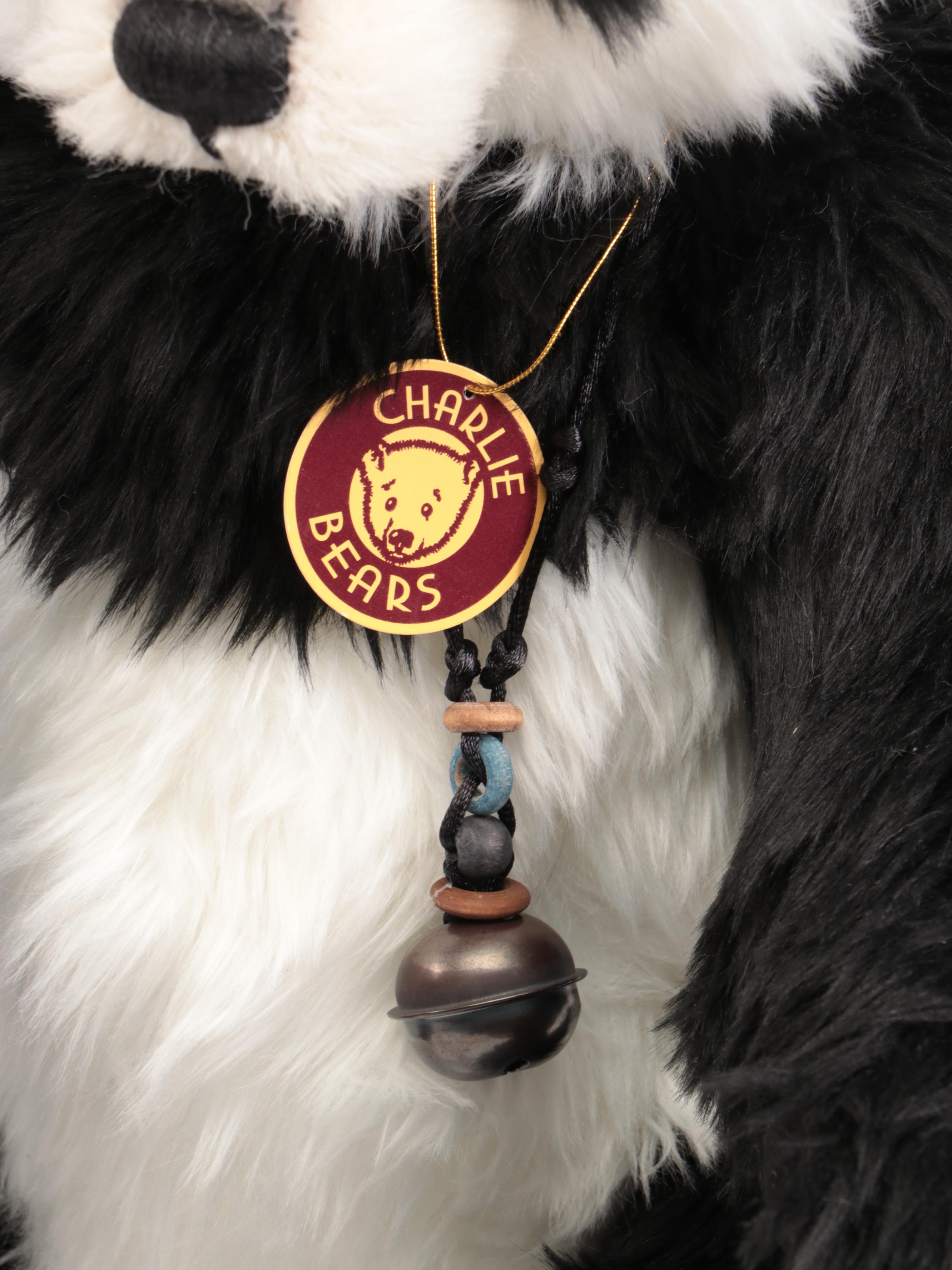 Charlie Bears "Fenella & Faith" with Other Stuffed Panda Bears