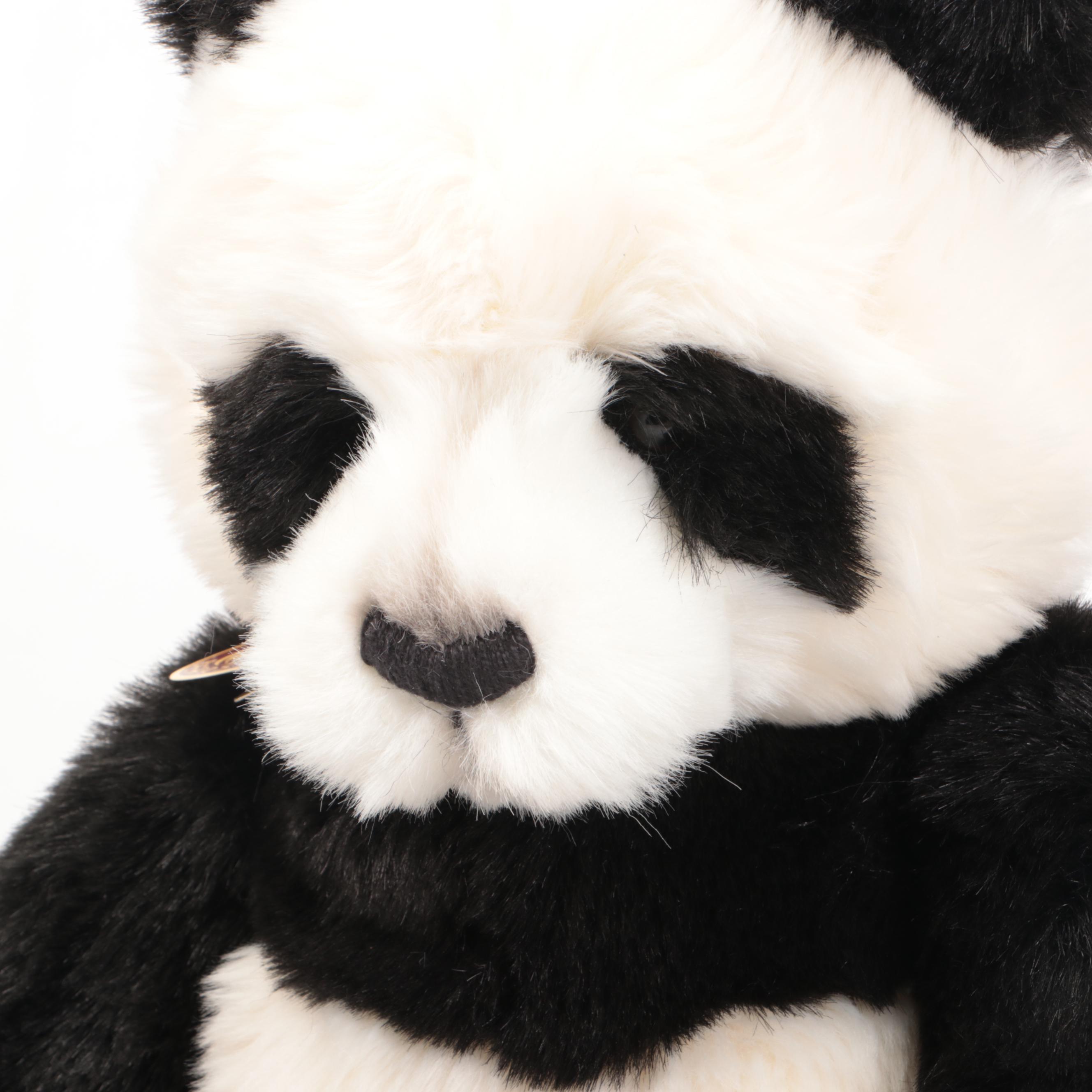 Charlie Bears "Fenella & Faith" with Other Stuffed Panda Bears