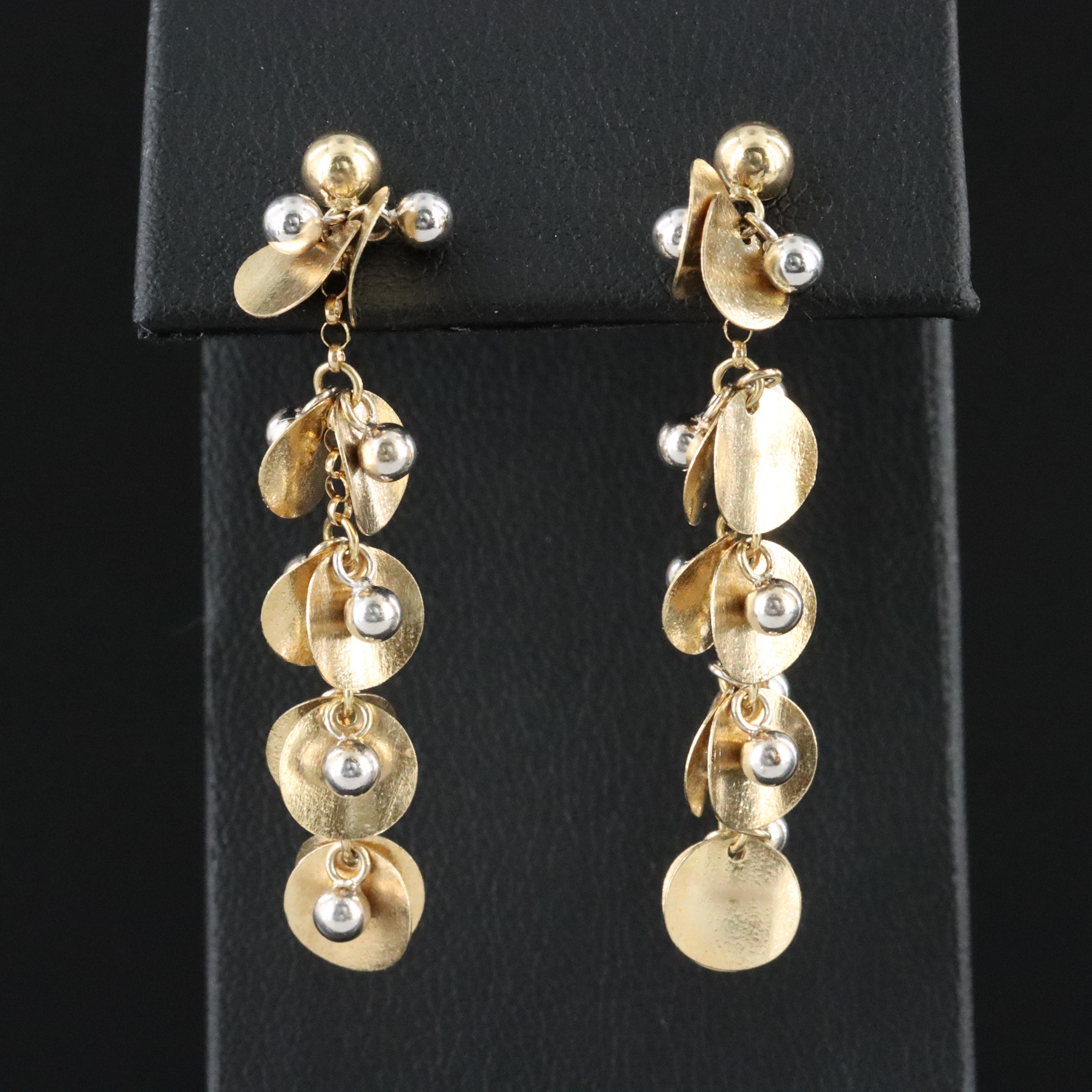 14K Disc Earrings