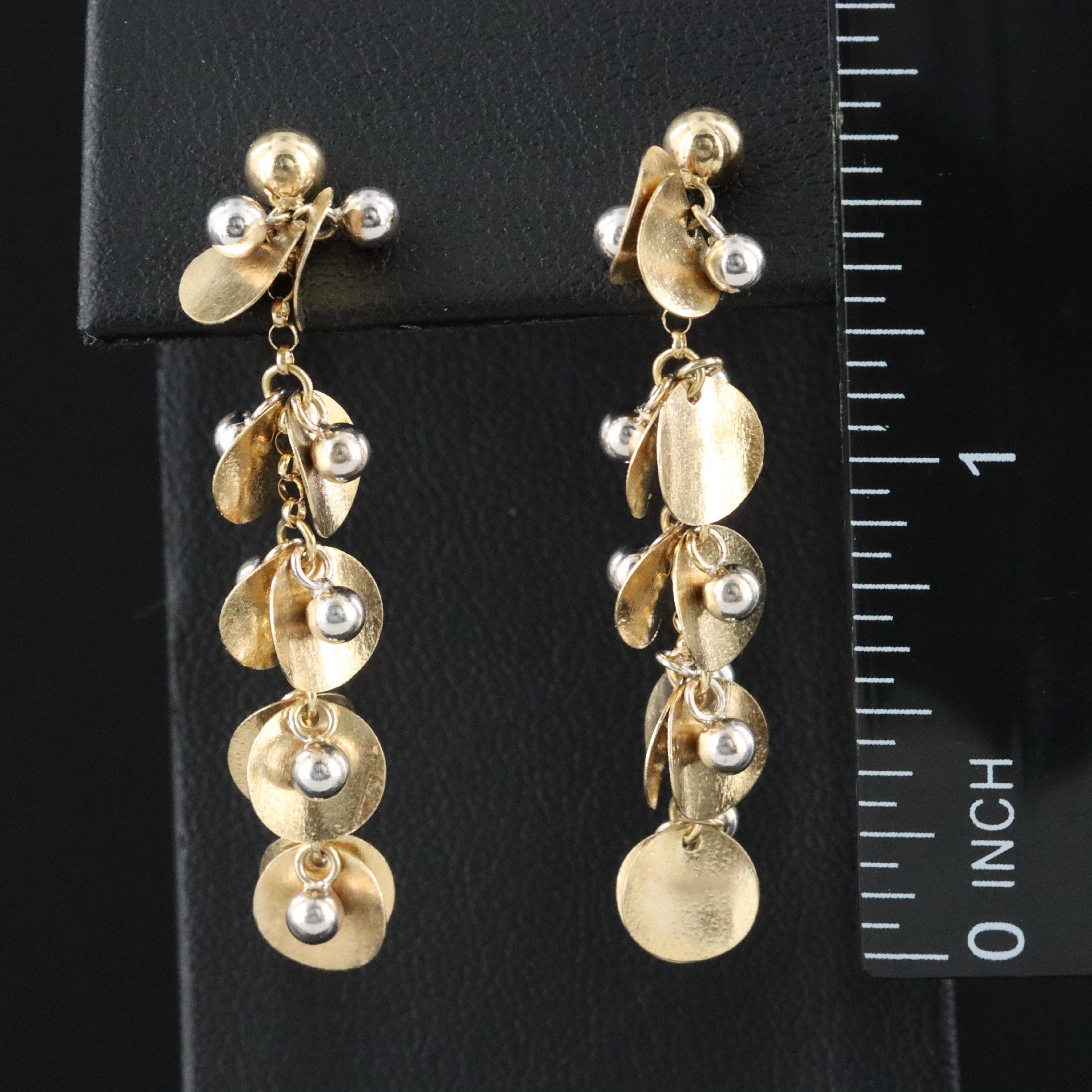 14K Disc Earrings