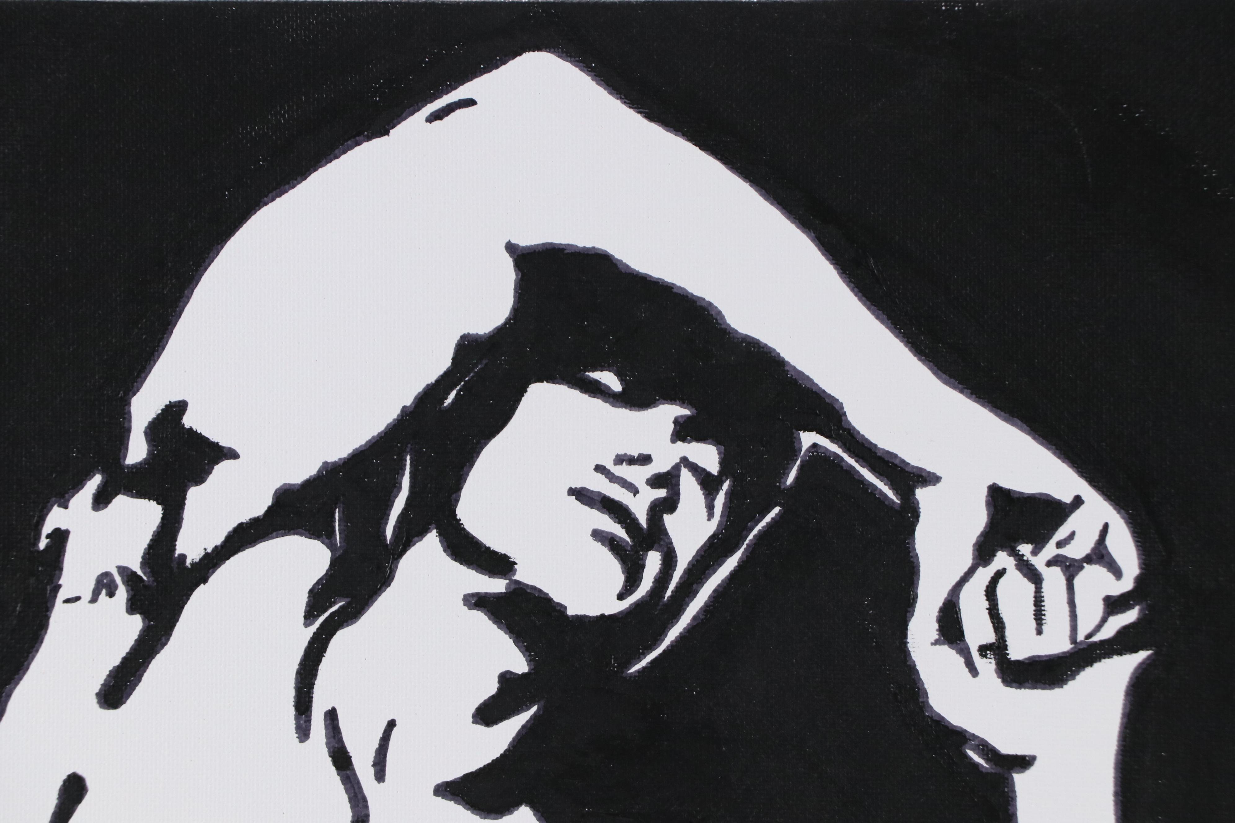 deSanto Stylized Figural Acrylic Painting, 2025