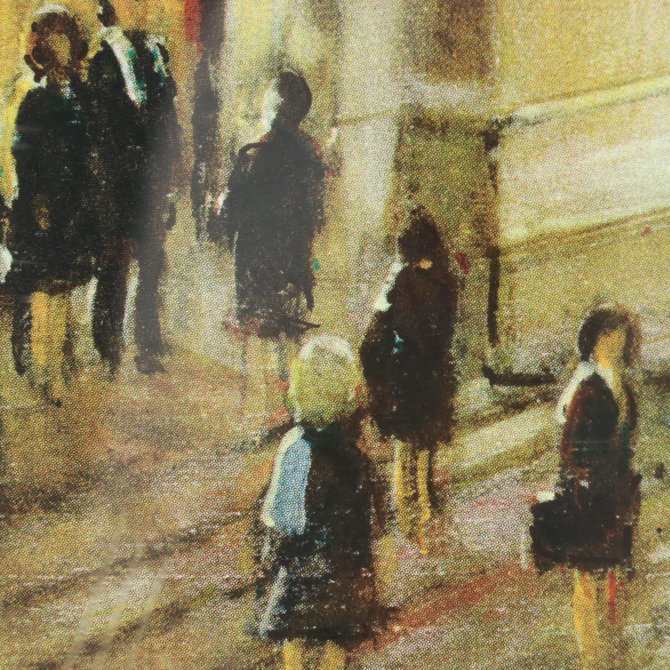 Kamil Kubik Offset Lithograph "Wall Street at Night"