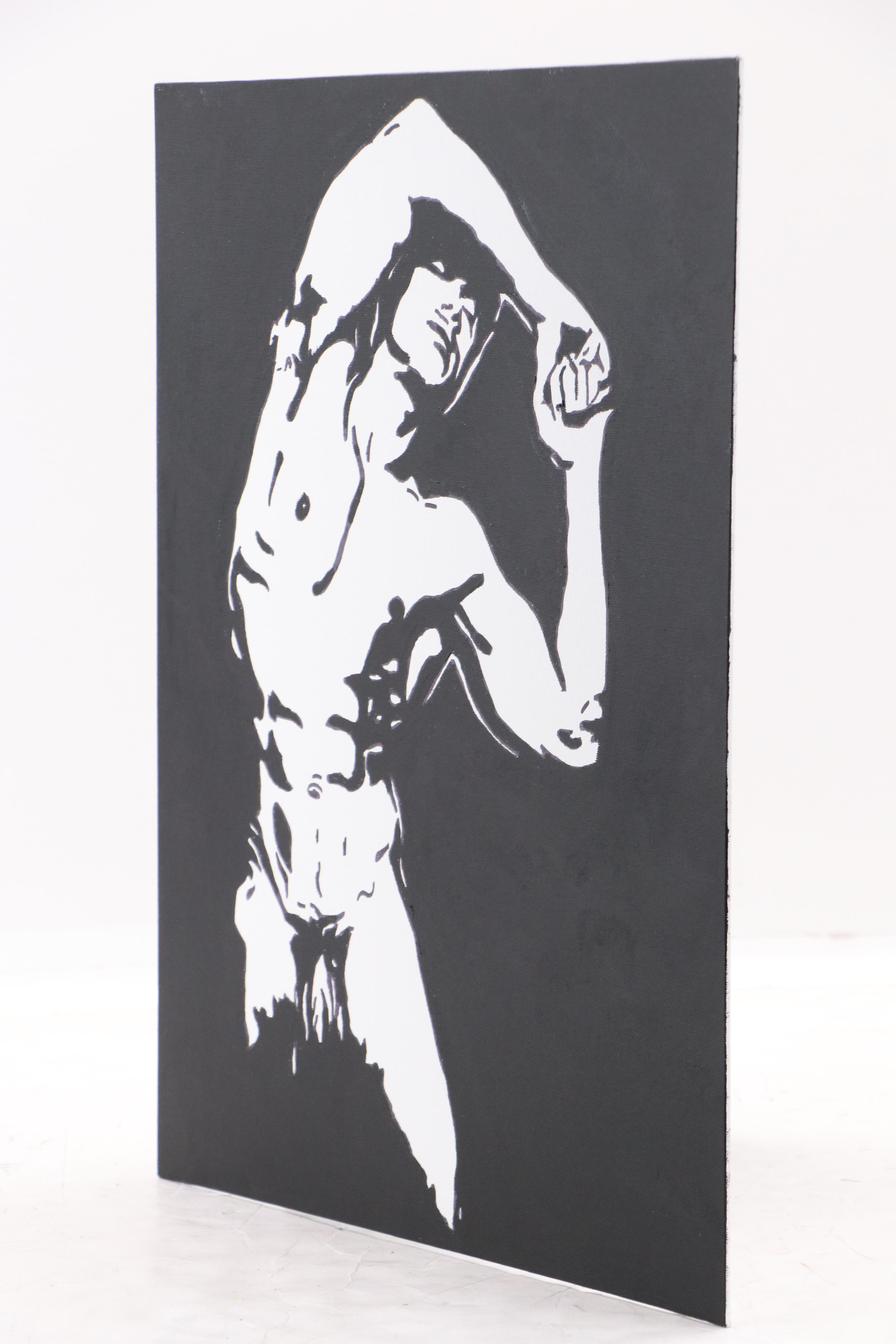 deSanto Stylized Figural Acrylic Painting, 2025