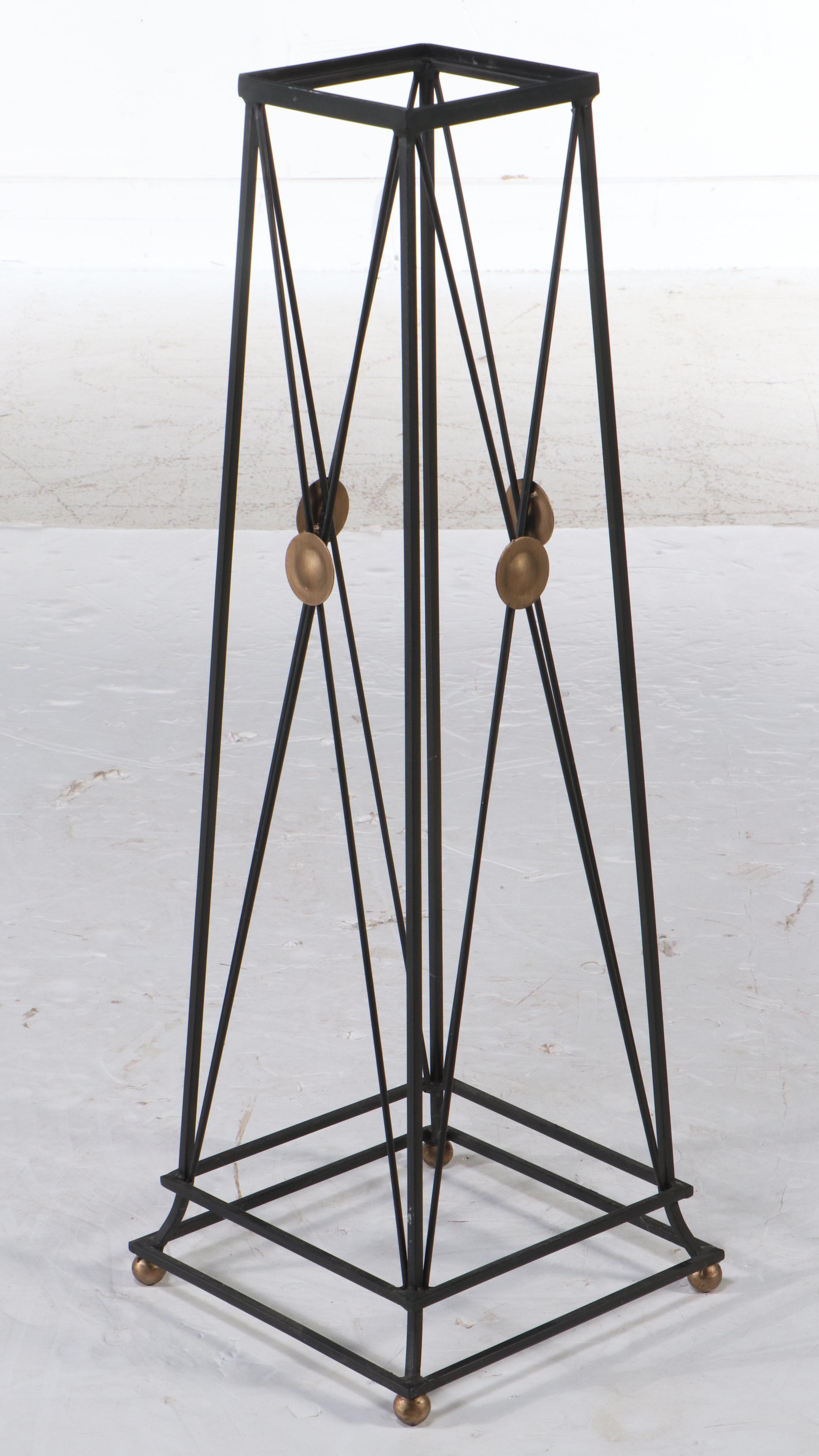 Pair of Directoire Style Metal Plant Stands
