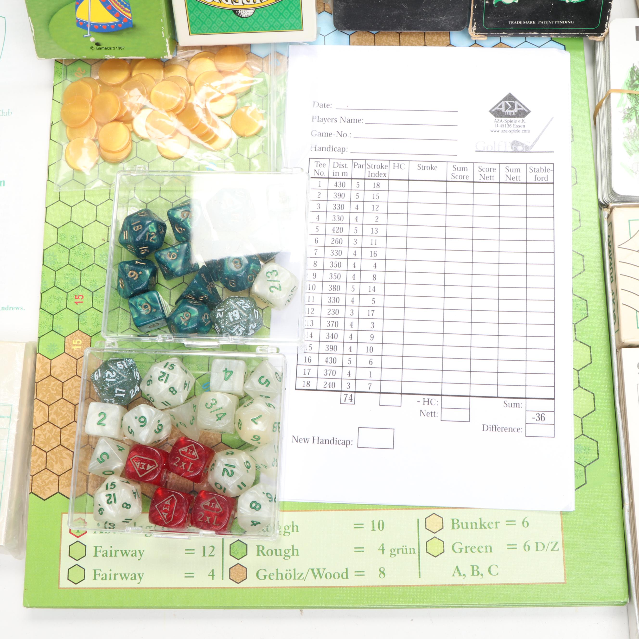 "Club Golf", "Pro Golf:, "Golf Ace", and More Golf Themed Board Games