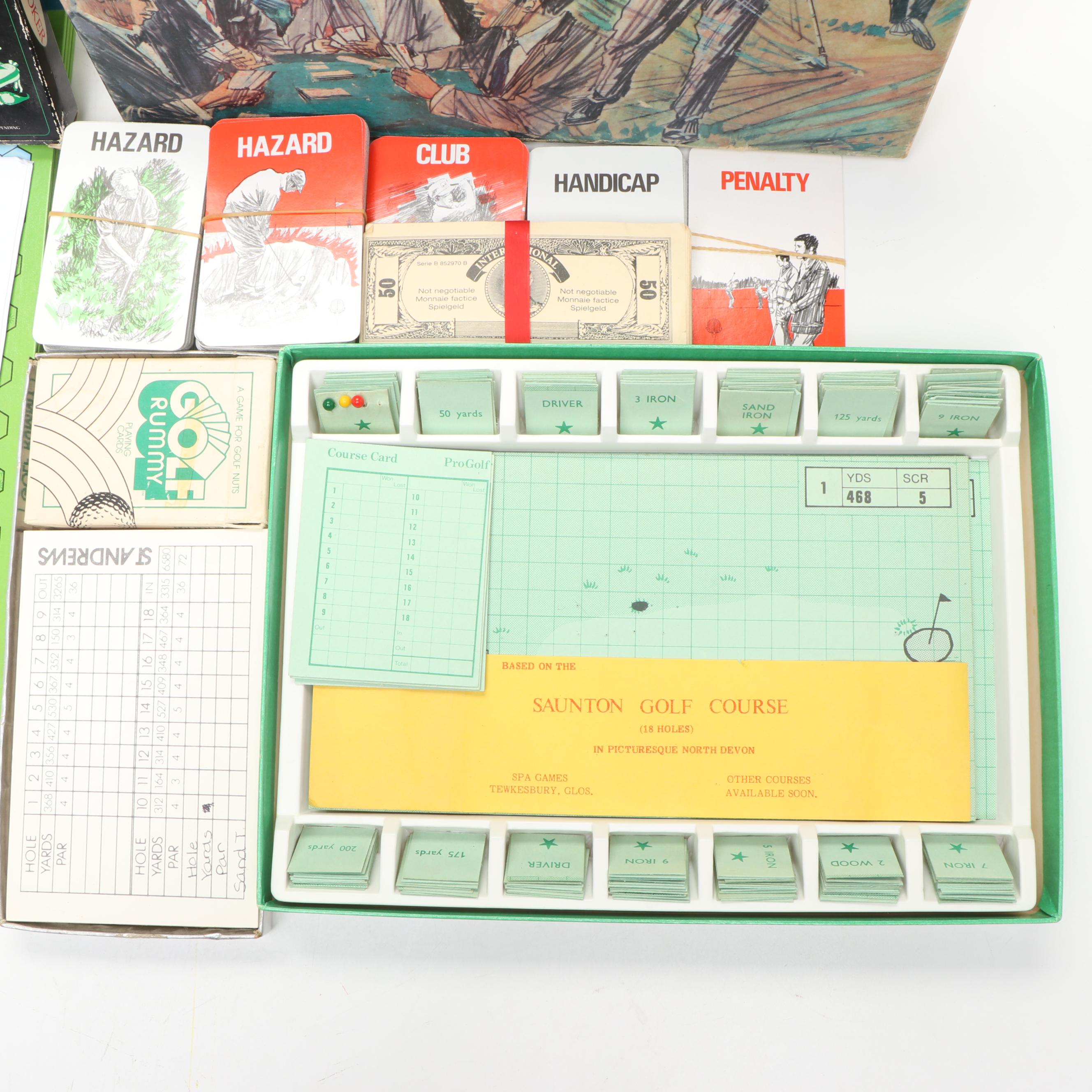 "Club Golf", "Pro Golf:, "Golf Ace", and More Golf Themed Board Games