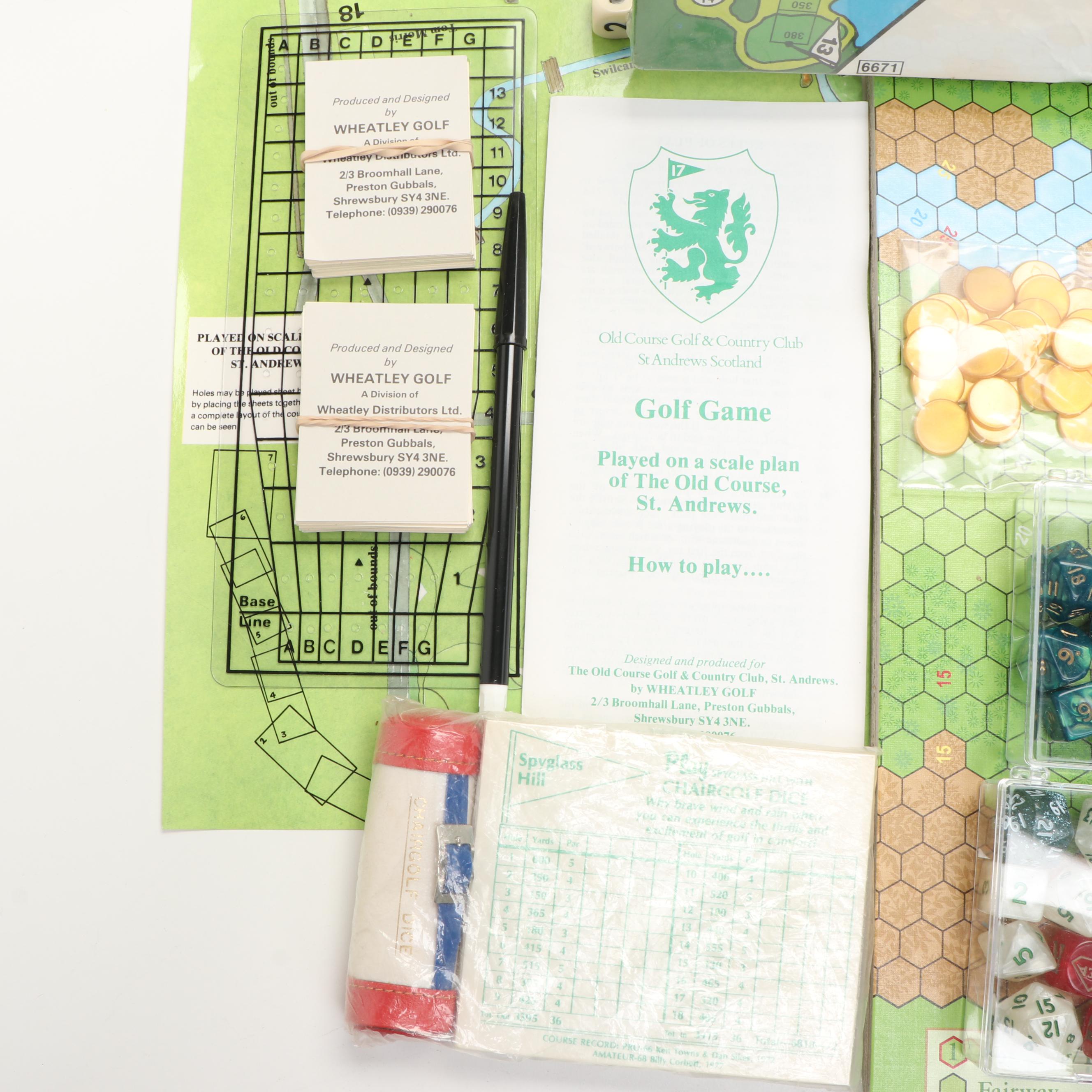 "Club Golf", "Pro Golf:, "Golf Ace", and More Golf Themed Board Games