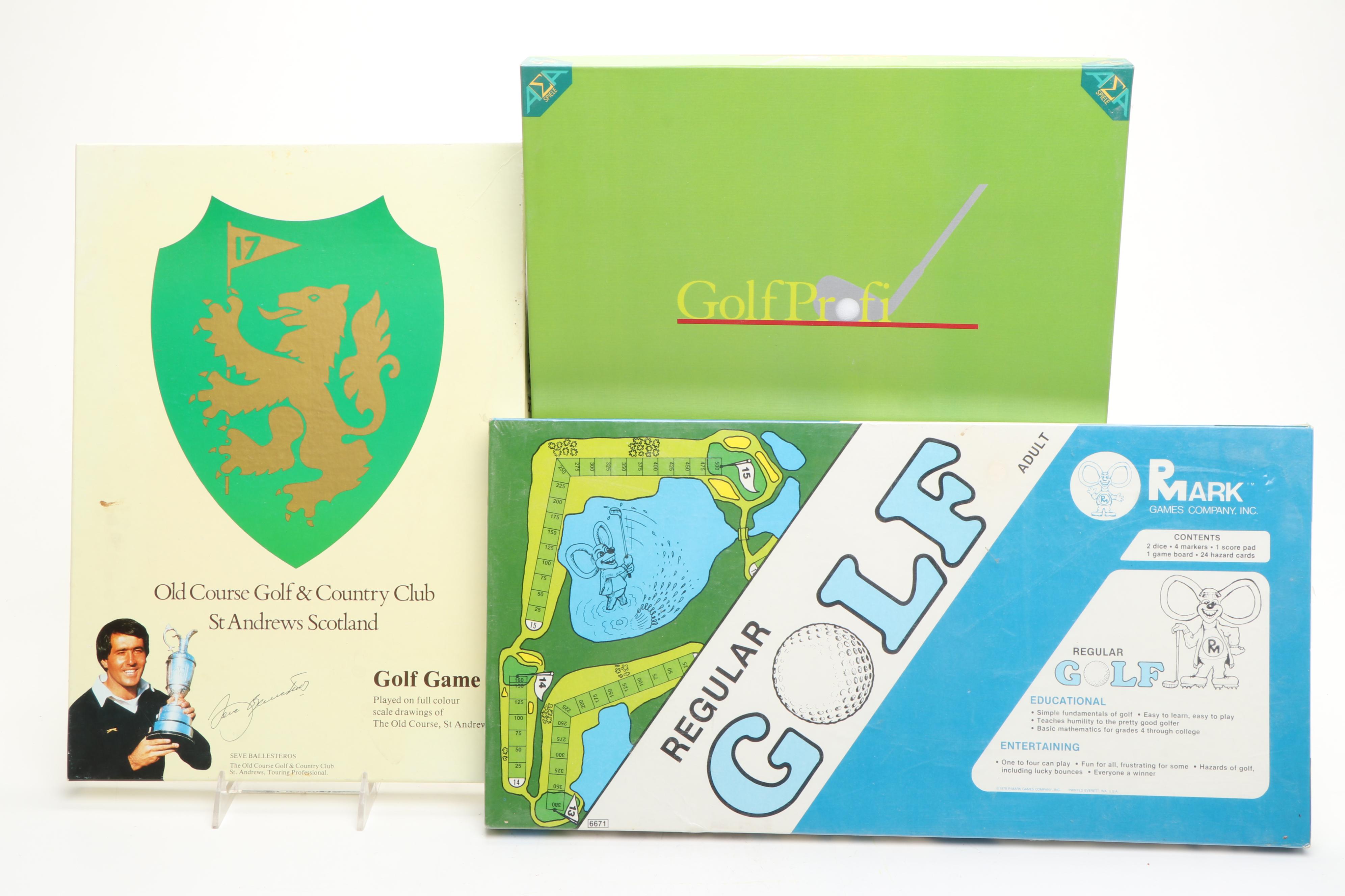 "Club Golf", "Pro Golf:, "Golf Ace", and More Golf Themed Board Games