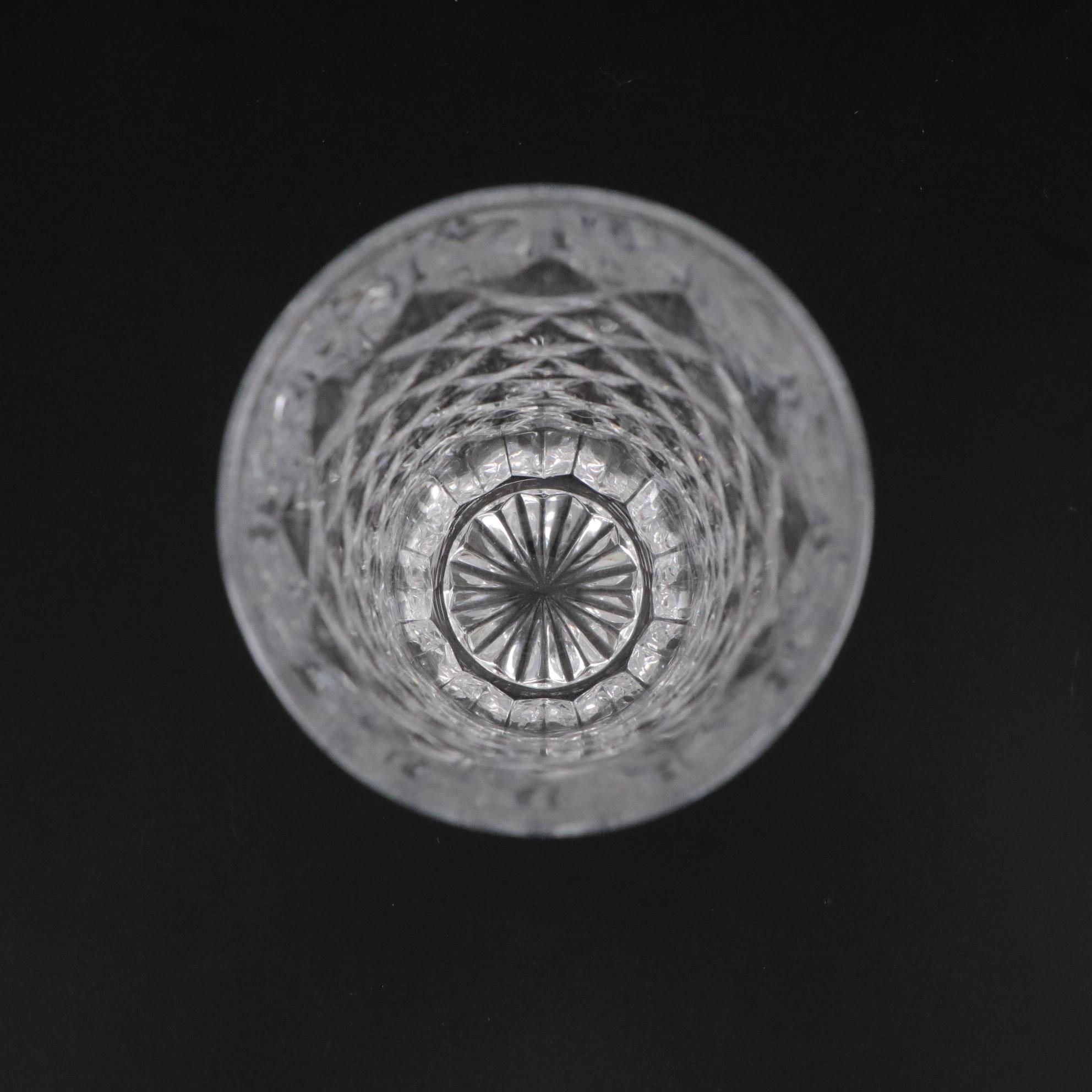 O'Hara Glass EAPG "Bartholdi" Compote with "Diamond Optic" Tumblers and Pitcher