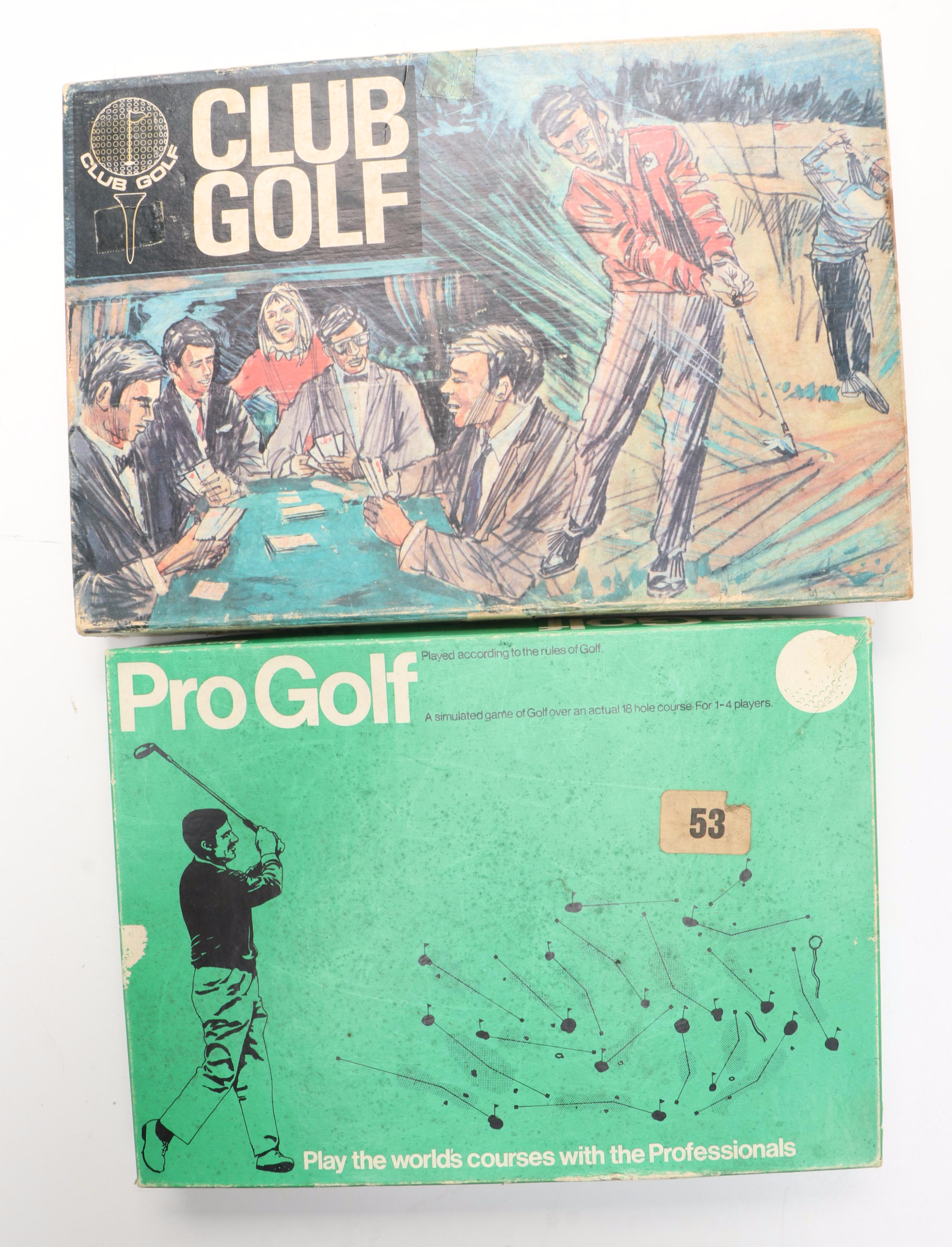 "Club Golf", "Pro Golf:, "Golf Ace", and More Golf Themed Board Games
